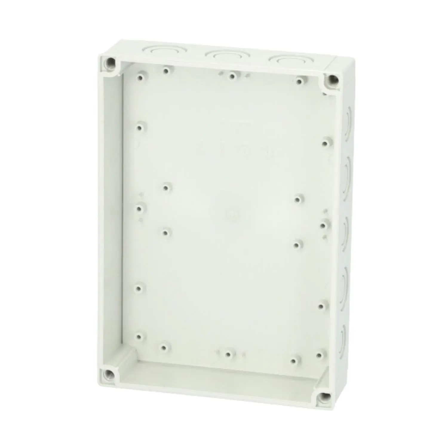 Produktfoto 1 von 6116595 FIBOX Gehäuse mit Dichtung ohne Deckel, Serie: MNX mit metrischen Vorprägungen, Werkstoff Gehäuse Polycarbonat (PC) Maße L/B/H 255,0mmx180,0mmx50,0mm