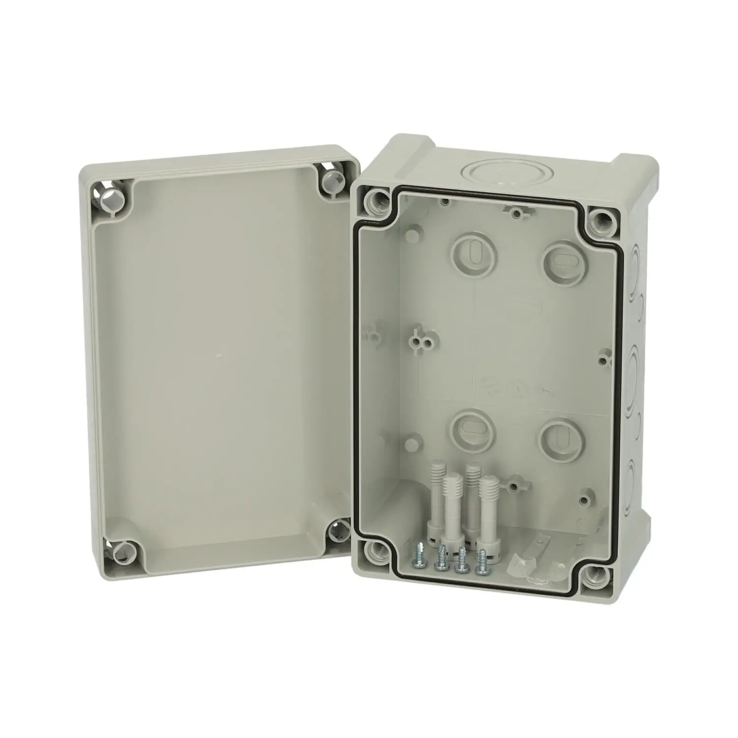 Produktfoto 1 von 5814024 FIBOX Gehäuse mit Dichtung und Deckel, Serie: TEMPO mit metrischen Vorprägungen, Werkstoff Gehäuse Acrylnitril-Butadien-Styrol (ABS) Maße L/B/H 187,0mmx122,0mmx90,0mm