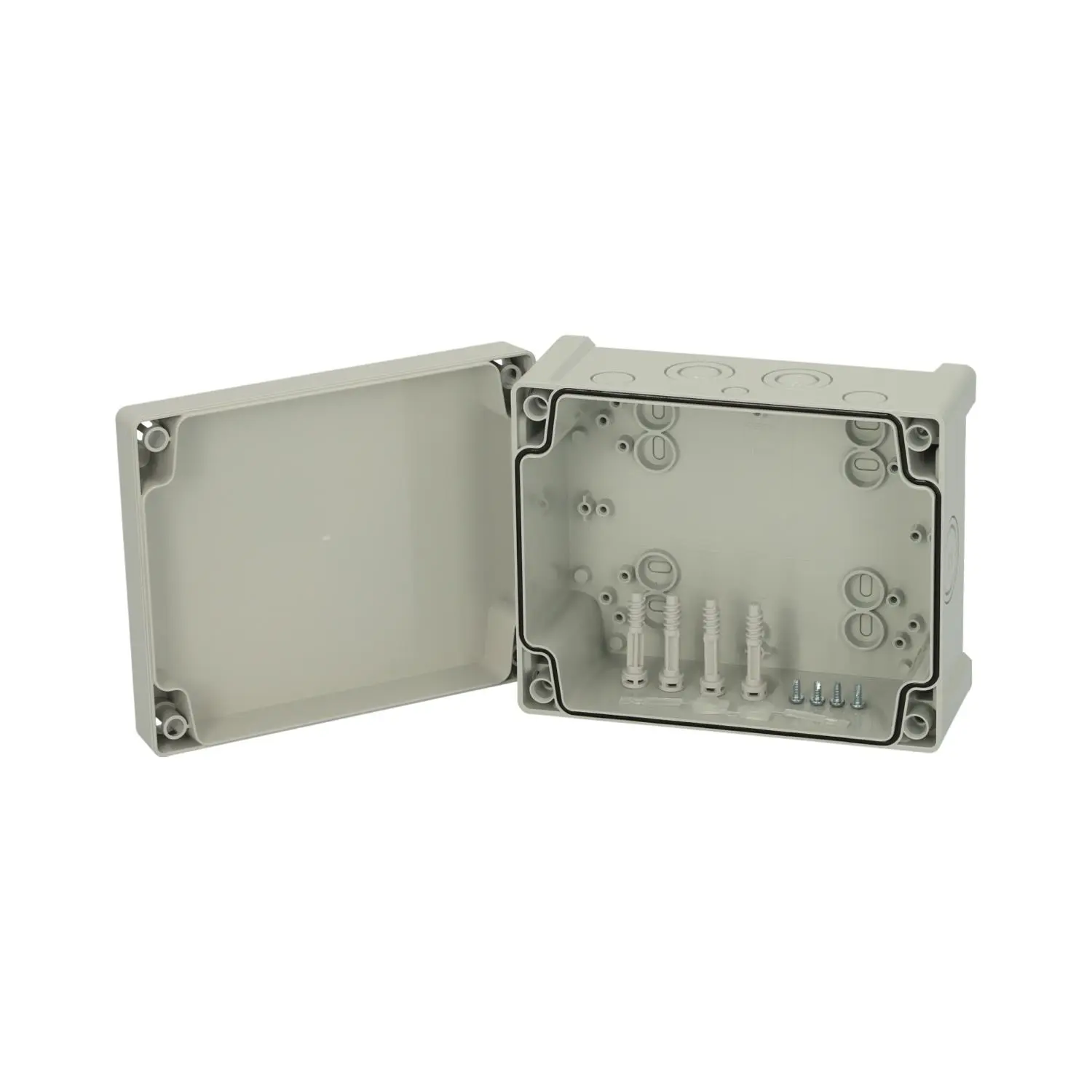 Produktfoto 1 von 5814025 FIBOX Gehäuse mit Dichtung und Deckel, Serie: TEMPO mit metrischen Vorprägungen, Werkstoff Gehäuse Acrylnitril-Butadien-Styrol (ABS) Maße L/B/H 201,0mmx163,0mmx98,0mm