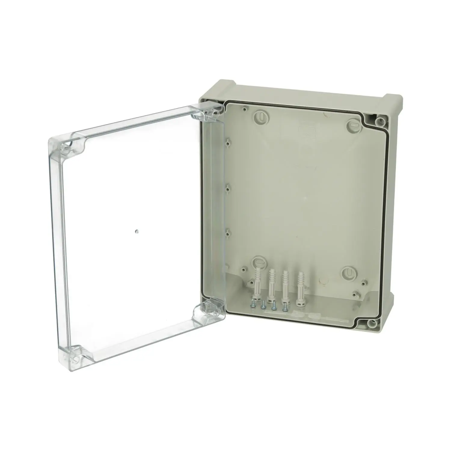 Produktfoto 1 von 5824008 FIBOX Gehäuse mit Dichtung und Deckel, Serie: TEMPO ohne metrischen Vorprägungen, Werkstoff Gehäuse Polycarbonat (PC) Maße L/B/H 289,0mmx239,0mmx107,0mm
