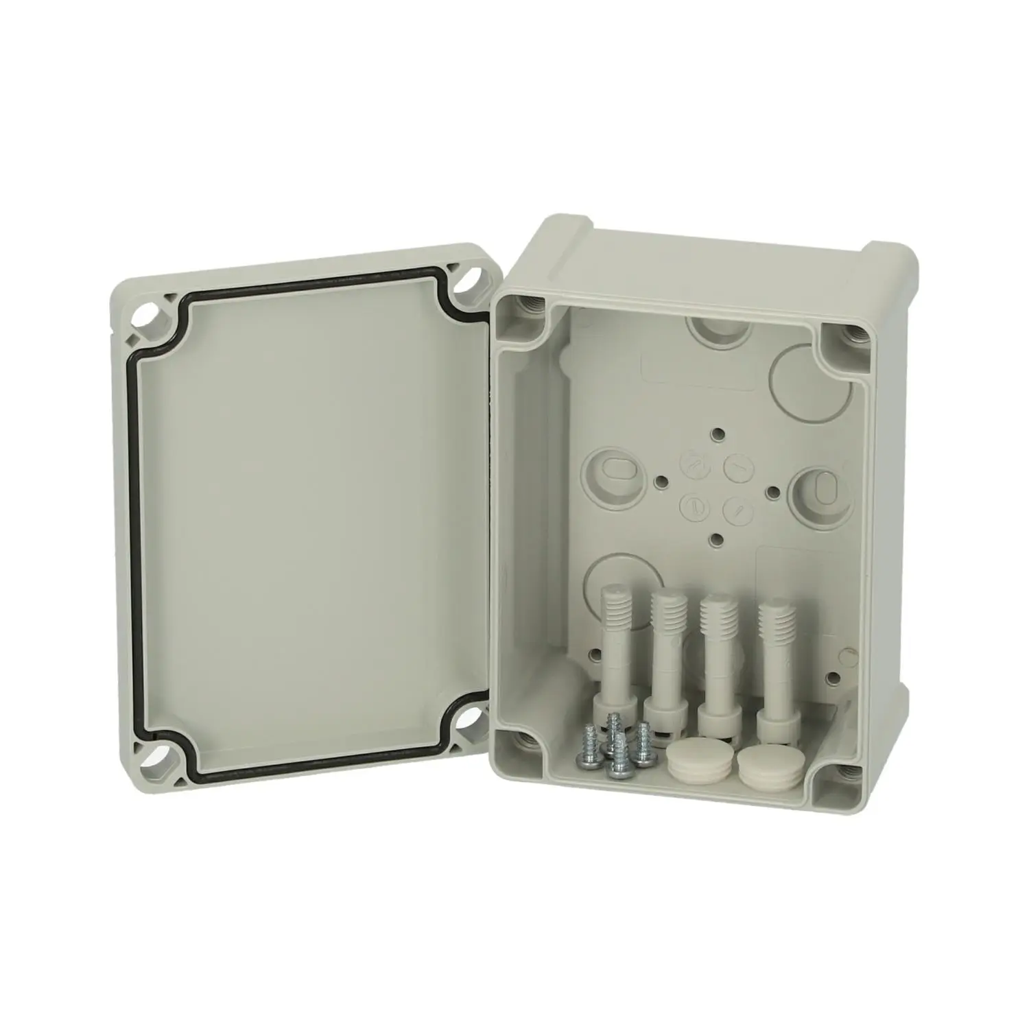 Produktfoto 1 von 5814040 FIBOX Gehäuse mit Dichtung und Deckel, Serie: TEMPO ohne metrischen Vorprägungen, Werkstoff Gehäuse Acrylnitril-Butadien-Styrol (ABS) Maße L/B/H 130,0mmx95,0mmx65,0mm