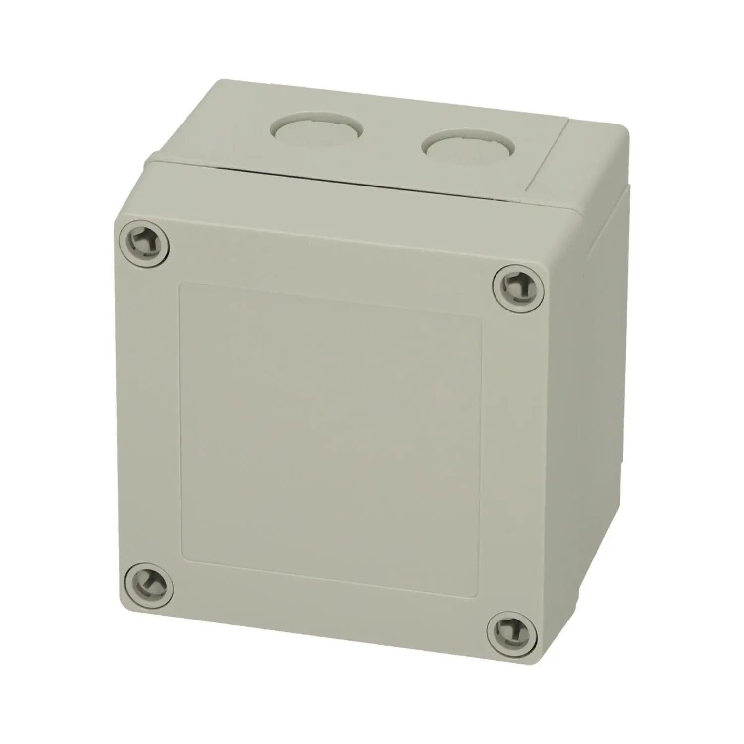Produktfoto 1 von 6016332 FIBOX Gehäuse mit Dichtung und Deckel, Serie: MNX mit metrischen Vorprägungen, Werkstoff Gehäuse Polycarbonat (PC) Maße L/B/H 100,0mmx100,0mmx75,0mm