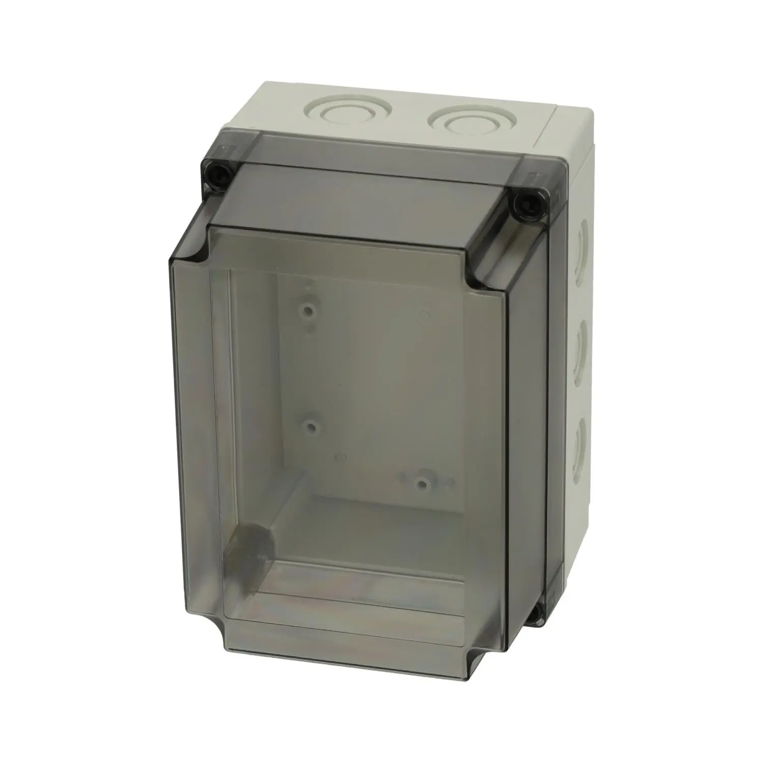 Produktfoto 1 von 6016916 FIBOX Gehäuse mit Dichtung und Deckel, Serie: MNX mit metrischen Vorprägungen, Werkstoff Gehäuse Polycarbonat (PC) Maße L/B/H 180,0mmx130,0mmx125,0mm