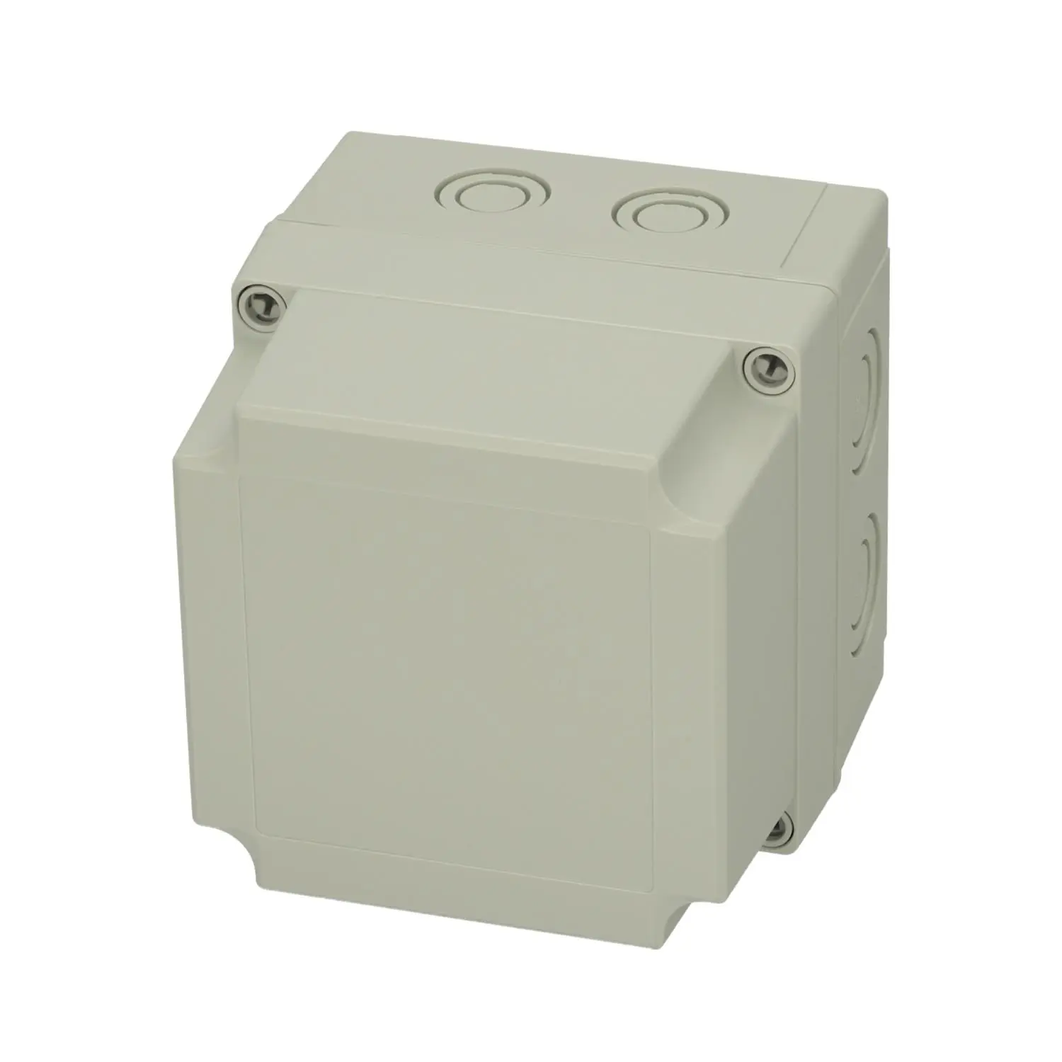 Produktfoto 1 von 6016310 FIBOX Gehäuse mit Dichtung und Deckel, Serie: MNX mit metrischen Vorprägungen, Werkstoff Gehäuse Polycarbonat (PC) Maße L/B/H 130,0mmx130,0mmx125,0mm