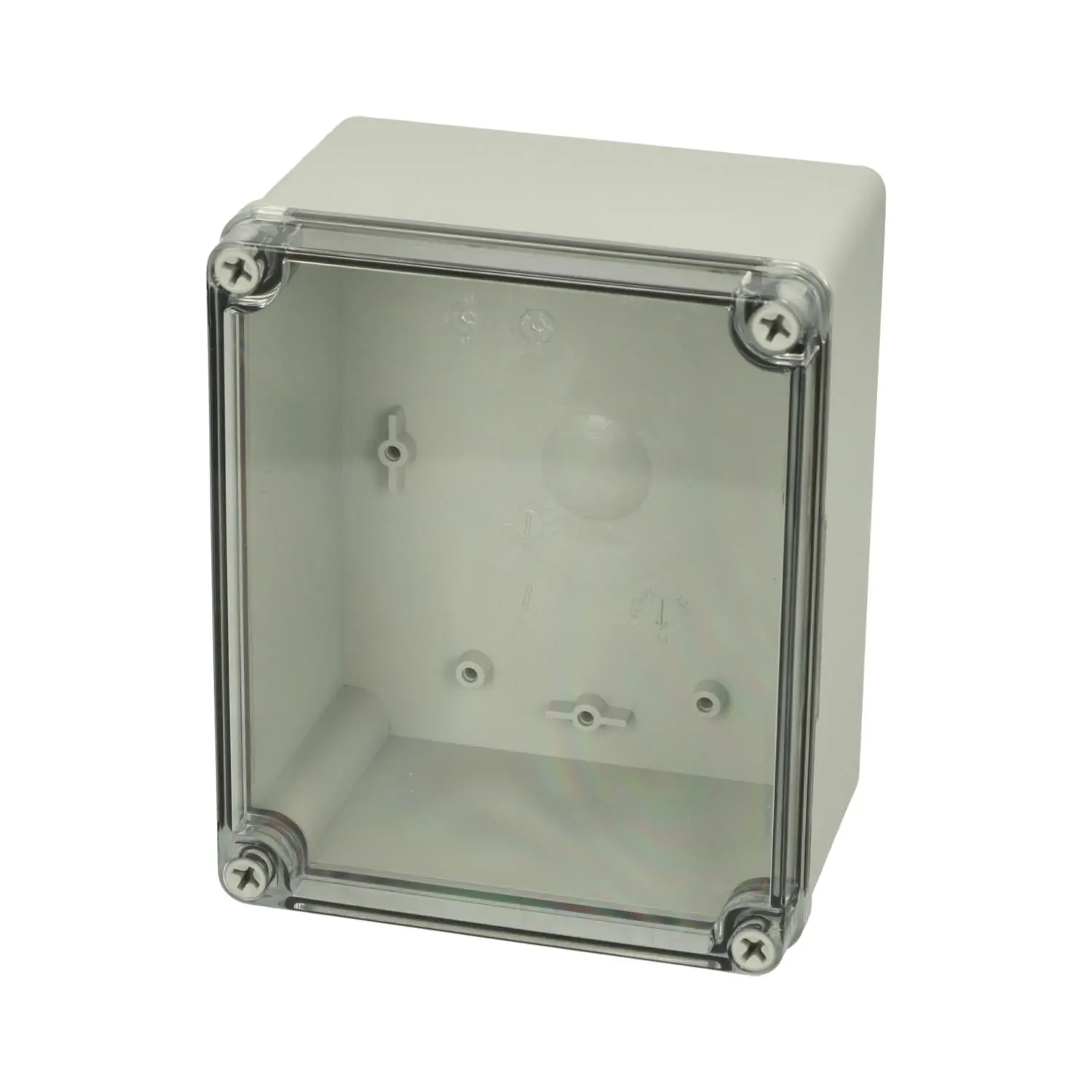 Produktfoto 1 von 8724015 FIBOX Gehäuse mit Deckel und Deckeldichtung, Serie: PICCOLO ohne metrischen Vorprägungen, Werkstoff Gehäuse Polycarbonat (PC) Maße L/B/H 170,0mmx140,0mmx95,0mm