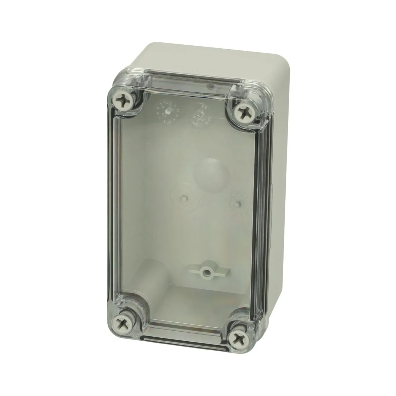 8724005 FIBOX Gehäuse mit Deckel und Deckeldichtung, Serie: PICCOLO ohne metrischen Vorprägungen, Werkstoff Gehäuse Polycarbonat (PC) Maße L/B/H 140,0mmx80,0mmx65,0mm