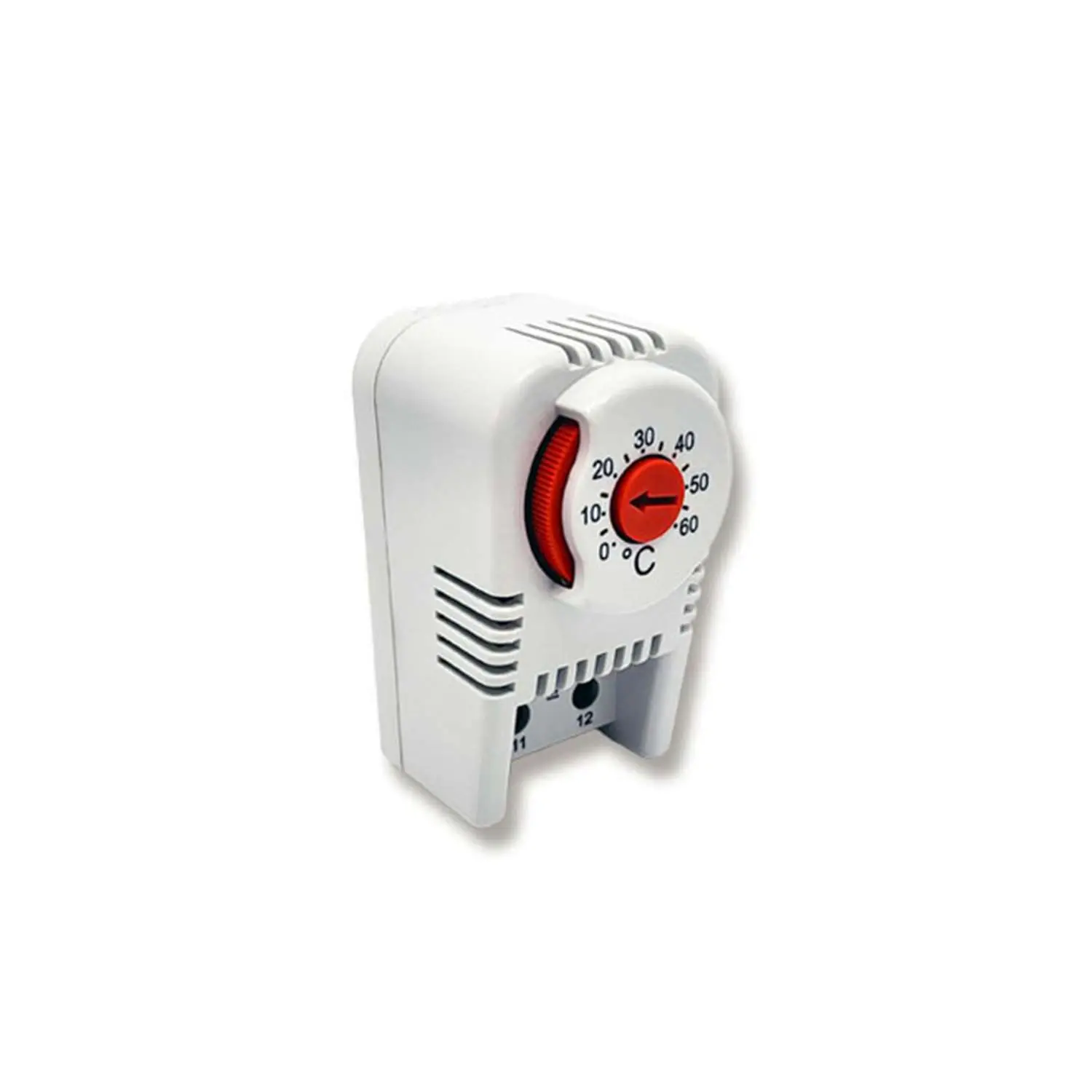 Produktfoto 1 von Thermostat, Serie: THO 1040, Maße L/B/H 61,0mmx34,0mmx48,0mm mit Öffner für Heizungsteuerung, Einstellbereich 0°C bis 60°C, 120V - 250V AC Snap-In (TS35)