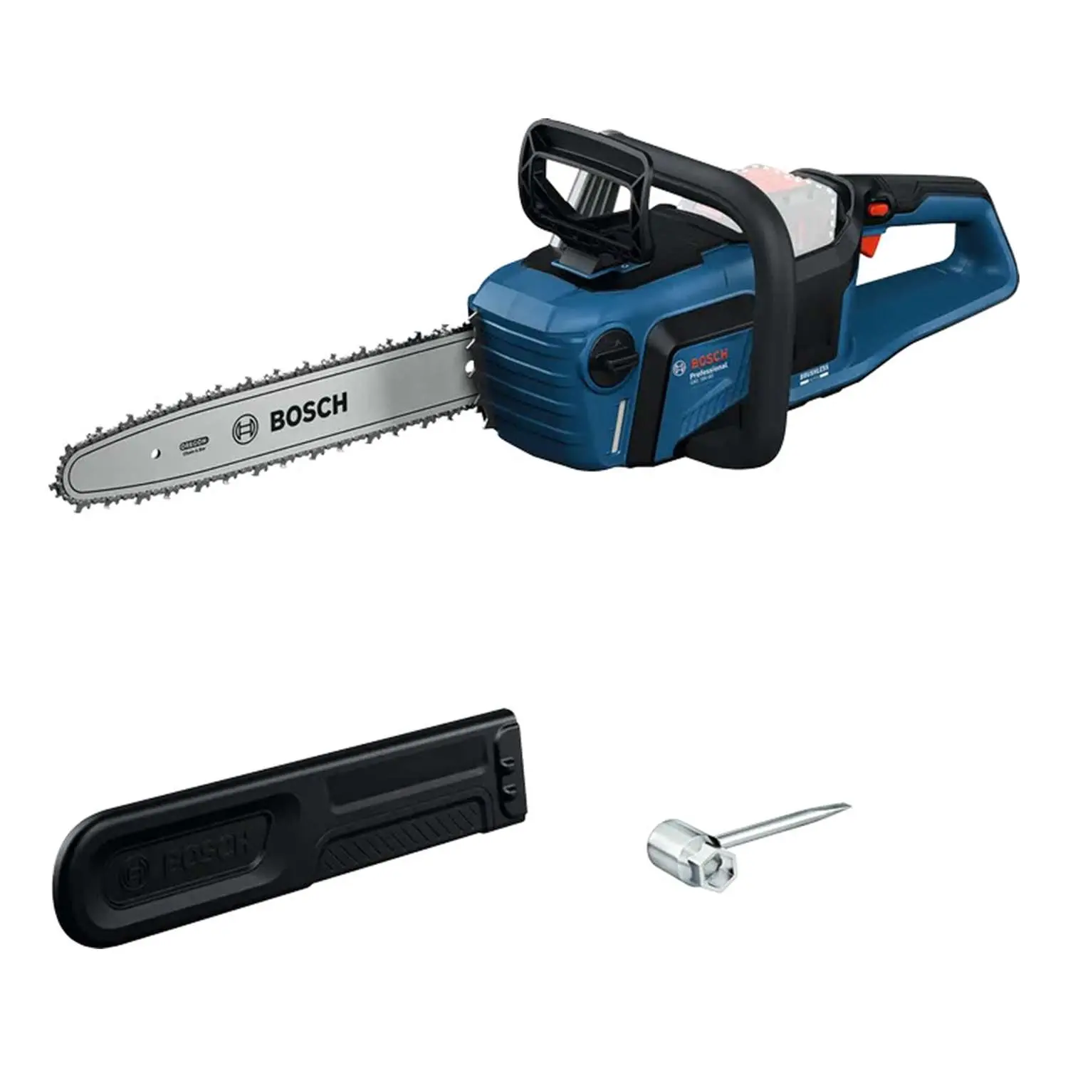 Produktfoto 1 von 0.600.8D3.000 BOSCH Bosch Akku-Kettensäge, GKE 18V-40 Schwertlänge 40,0cm incl. ohne Akku Akku-Spannung 18V Aufbewahrungsart Kartonschachtel