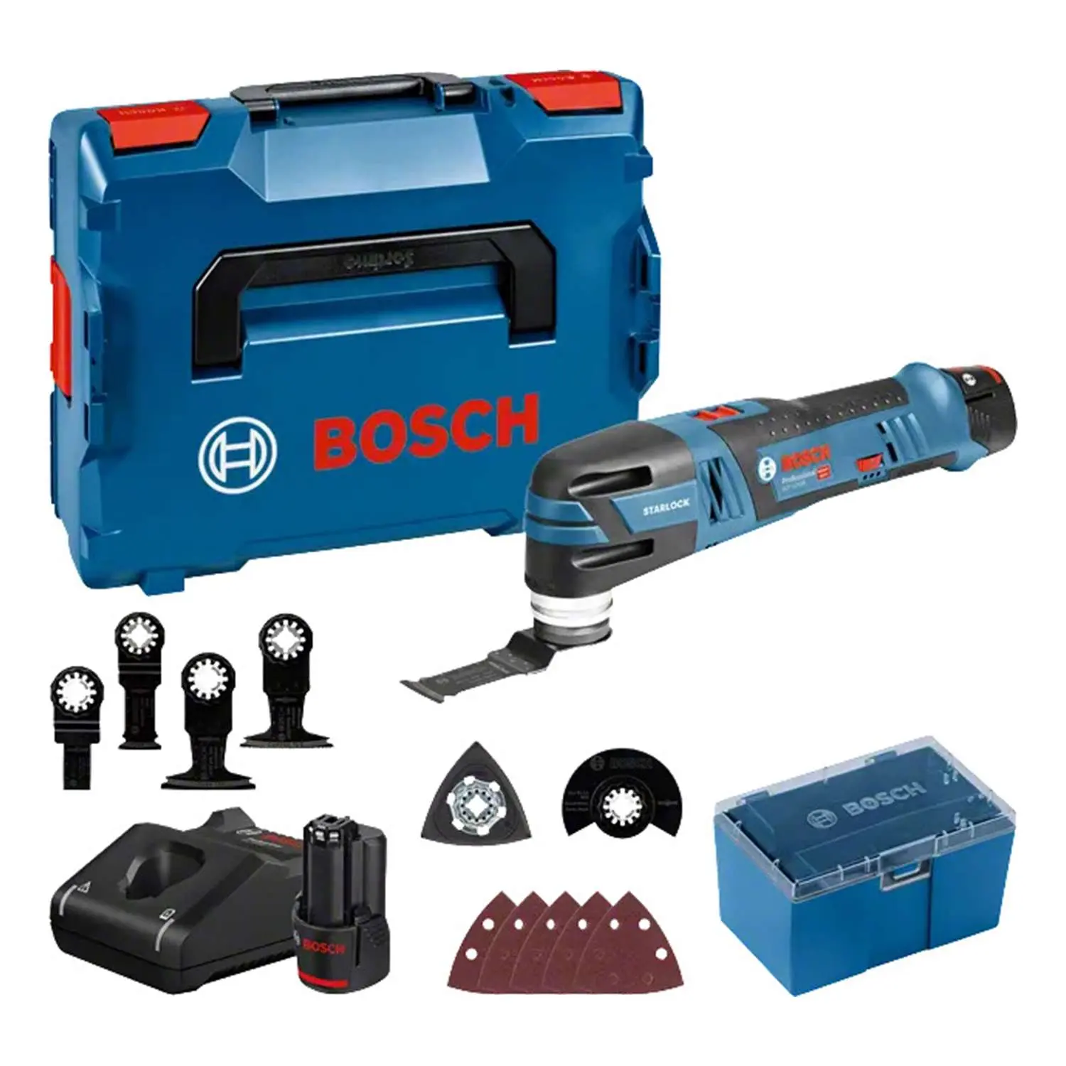 Produktfoto 1 von 0.601.8B5.006 BOSCH Bosch Akku-Multitool, GOP 12V-28 incl. Lithium-Ionen-Akku GBA Akku-Spannung 12V, 3,0 Ah Akkuladespannung 10,8V, Leerlaufdrehzahl 5000 bis 20000 U/min