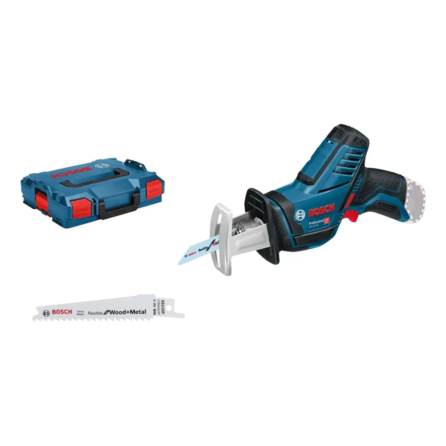 Produktfoto 1 von 0.601.64L.905 BOSCH Bosch Akku-Säbelsäge, GSA 12V-14 Hubhöhe 14,5mm incl. ohne Akku Akku-Spannung 12V Aufbewahrungsart Systemkoffer
