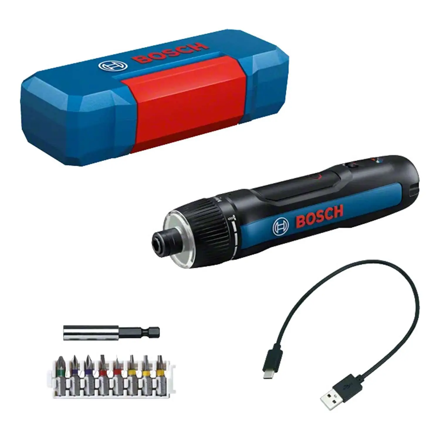 Produktfoto 1 von 0.601.9H2.201 BOSCH Bosch Akku-Schrauber, GO Professional incl. Integrierter Akku Akku-Spannung 3,6V, 2,0 Ah Leerlaufdrehzahl 306 bis 396 U/min