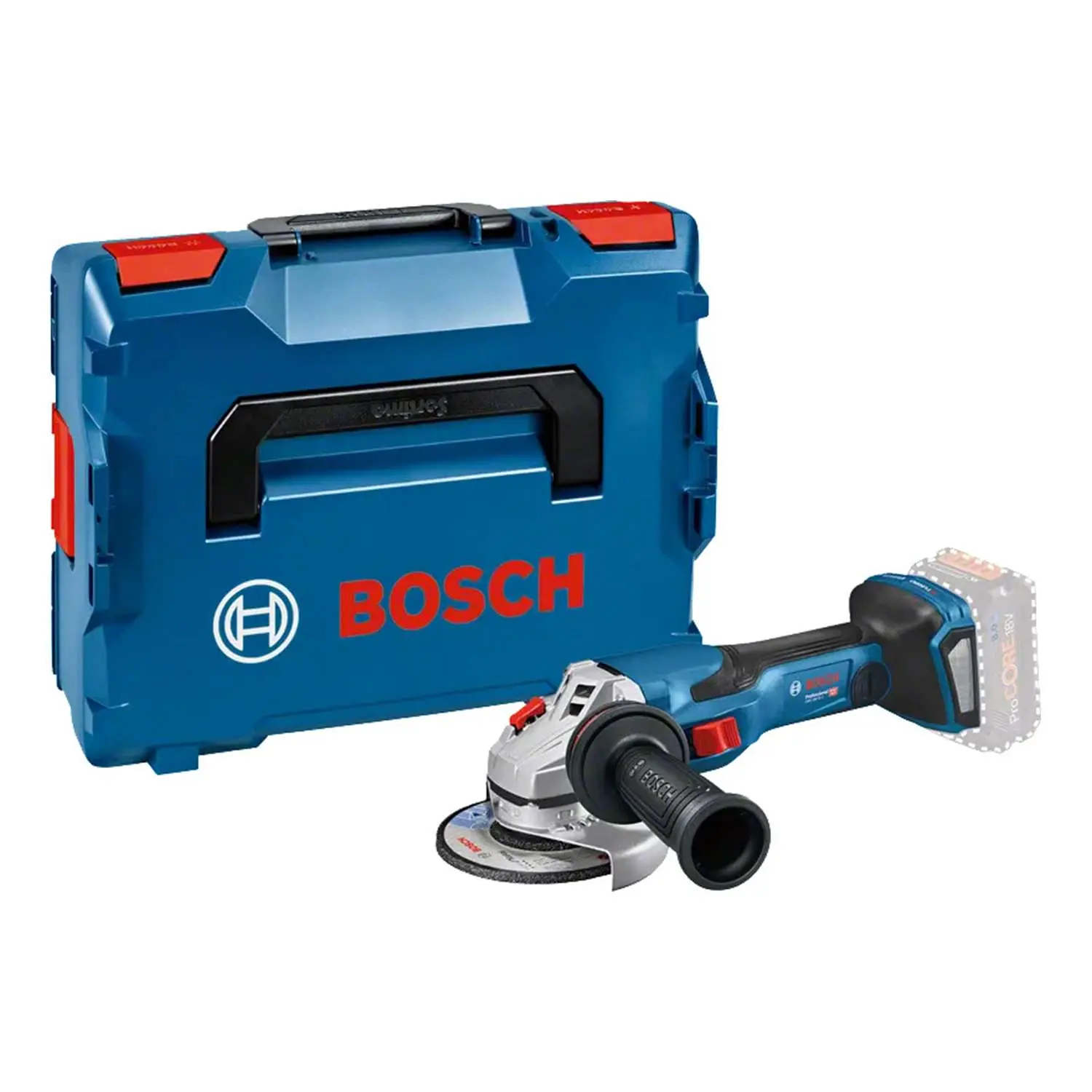 Produktfoto 1 von 0.601.9H6.000 BOSCH Bosch Akku-Winkelschleifer, GWS 18V-15 C 125,0mm x 22,23mm incl. ohne Akku Akku-Spannung 18V ähnlich 1500W, Leerlaufdrehzahl 9800 U/min