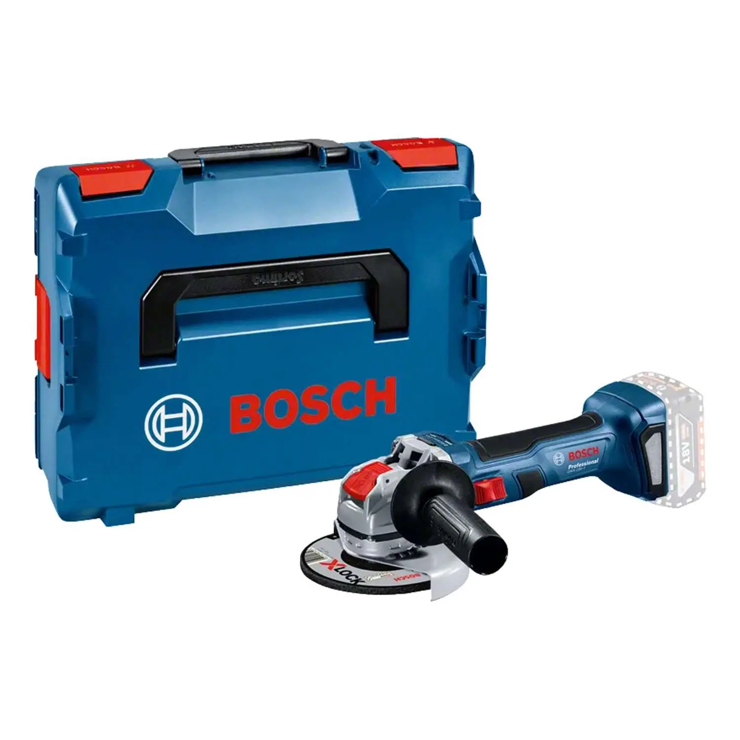 Produktfoto 1 von 0.601.9H9.102 BOSCH Bosch Akku-Winkelschleifer, GWX 18V-7 125,0mm x 22,23mm incl. ohne Akku Akku-Spannung 18V ähnlich 700W, Leerlaufdrehzahl 11000 U/min