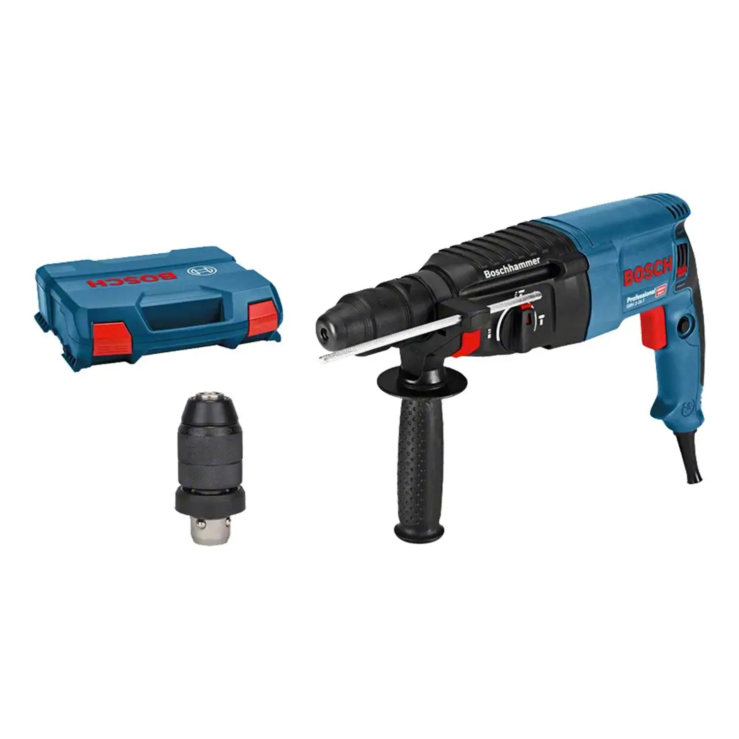 Produktfoto 1 von 0.611.2A4.000 BOSCH Bosch Bohrhammer, GBH 2-26 F 220V - 240V AC 830W, Leerlaufdrehzahl 0 bis 900 U/min