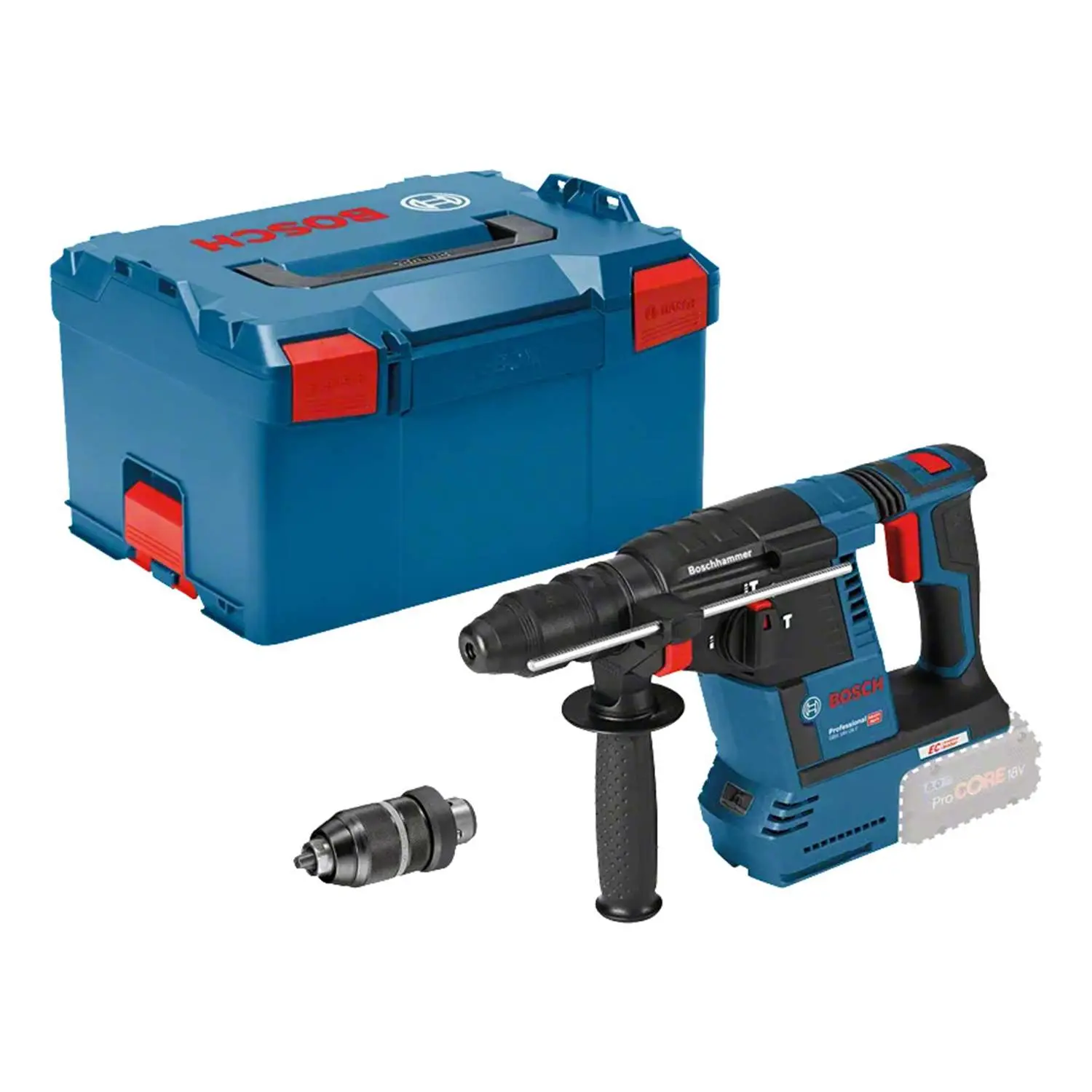 Produktfoto 1 von 0.611.910.00J BOSCH Bosch Akku-Bohrhammer, GBH 18V-26 F incl. ohne Akku Akku-Spannung 18V Aufbewahrungsart Systemkoffer