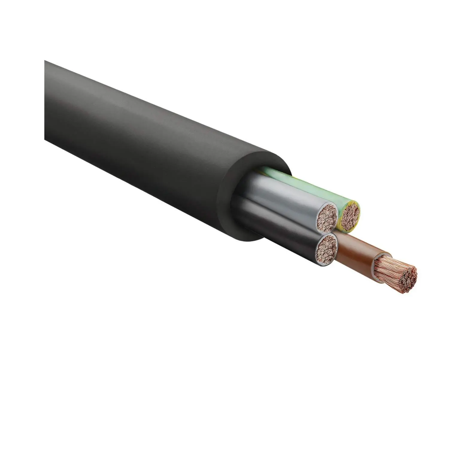 Produktfoto 1 von 30782 HELU KABEL H07RN-F LS0H 4G1,5mm² AWG16 Gummischlauchleitung AD 10,2mm - 11,7mm Nennspannung Uo/U 450V/750V