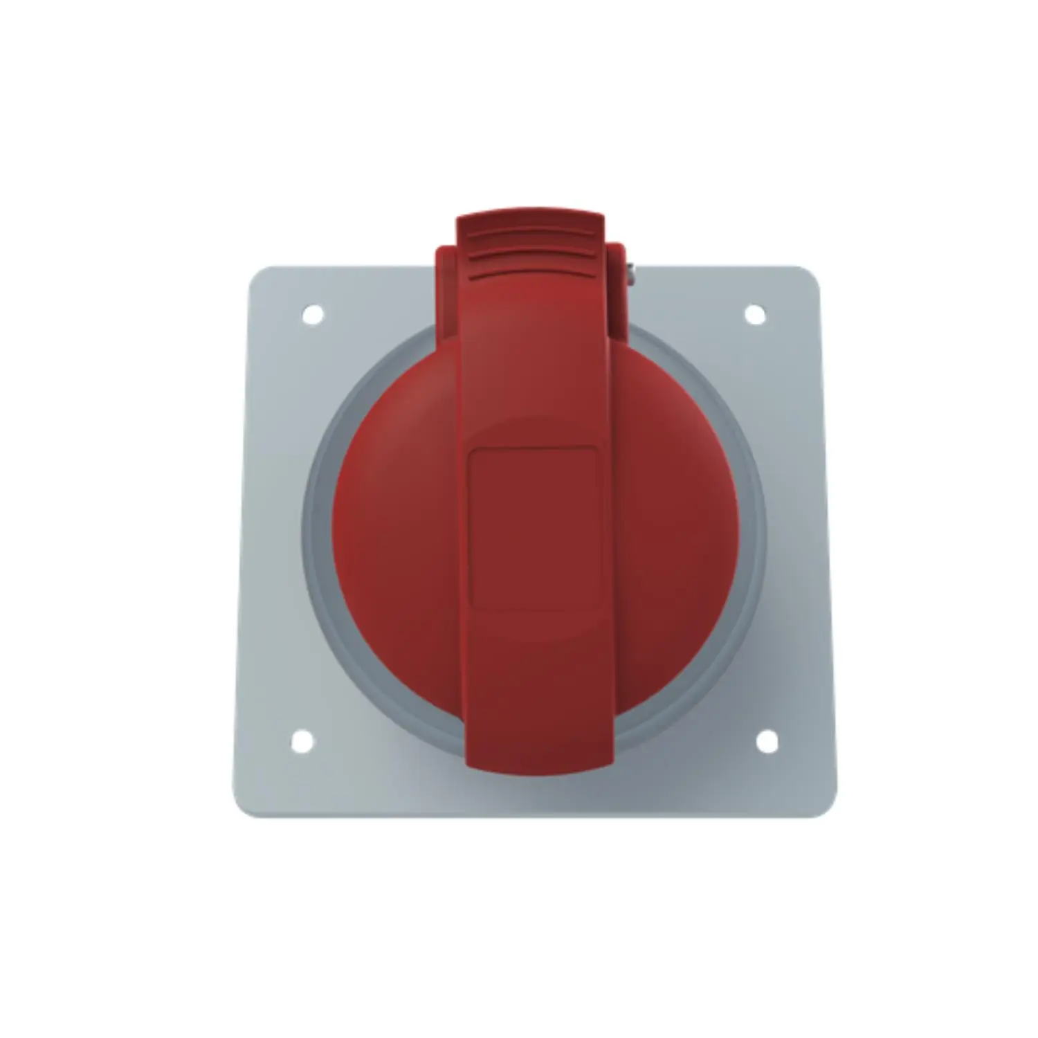 Produktfoto 1 von 2CMA193283R1000 Amphenol 32 Ampere CEE Einbausteckdose 5-polig (3P+N+PE) Buchse, Kodierung 6h rot 200/346V bis 240/415V Frequenz 50 und 60Hz