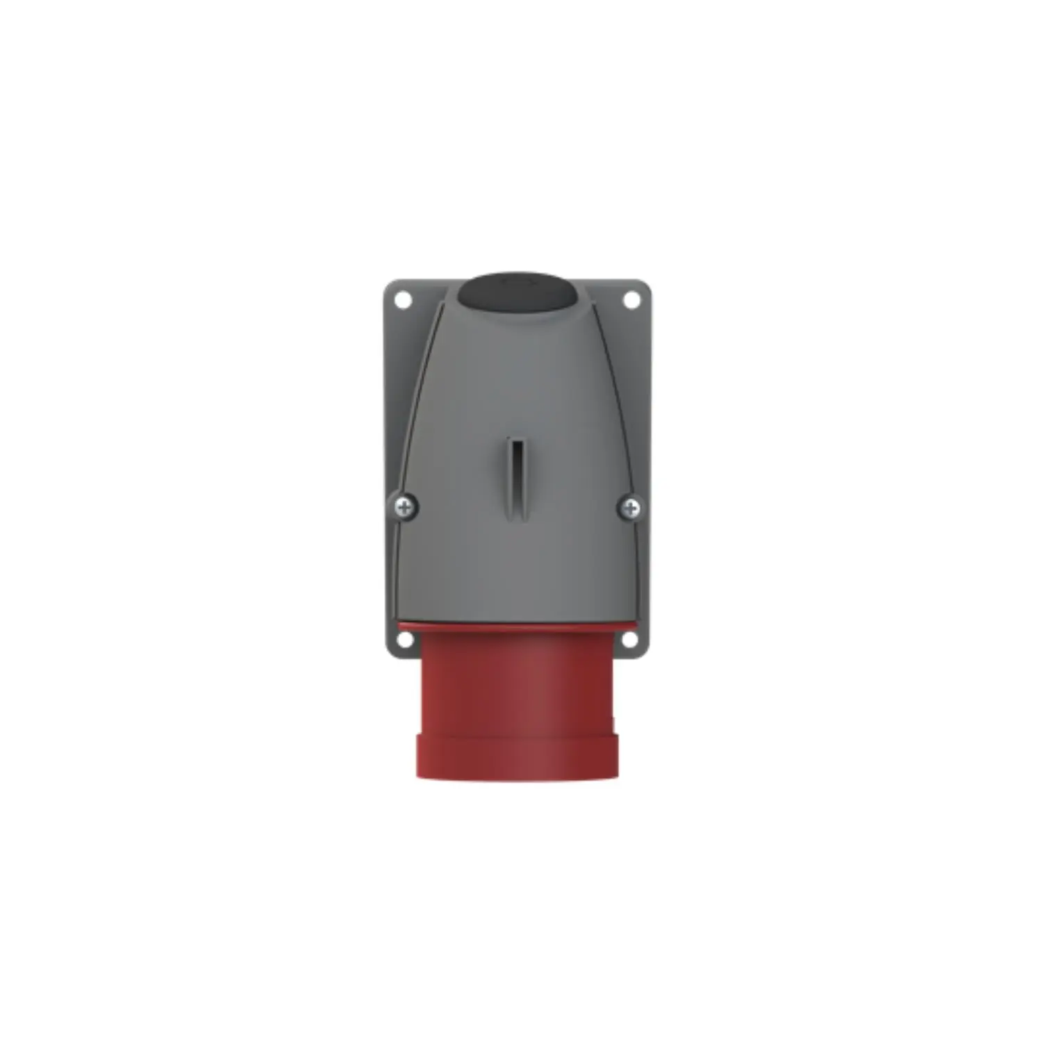 Produktfoto 1 von 2CMA193331R1000 Amphenol 32 Ampere CEE Wandsteckverbinder 5-polig (3P+N+PE) Stift, Kodierung 6h rot 200/346V bis 240/415V Frequenz 50 und 60Hz