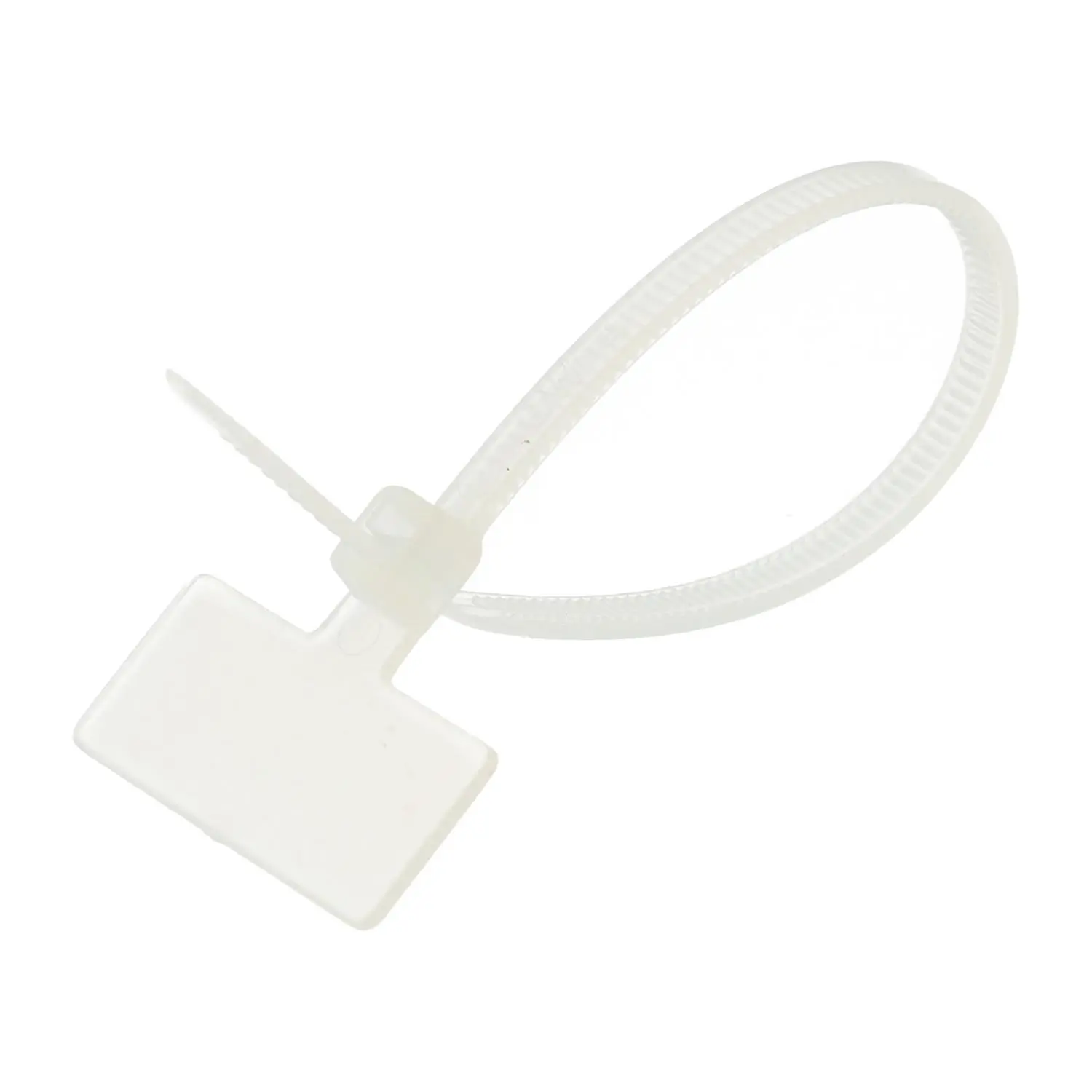 Produktfoto 1 von Markierungsbinder mit Beschriftungsfeld querstehenden VPE 100 Stück Maße L/B/H 202,0mm x 2,5mm, Farbe natur