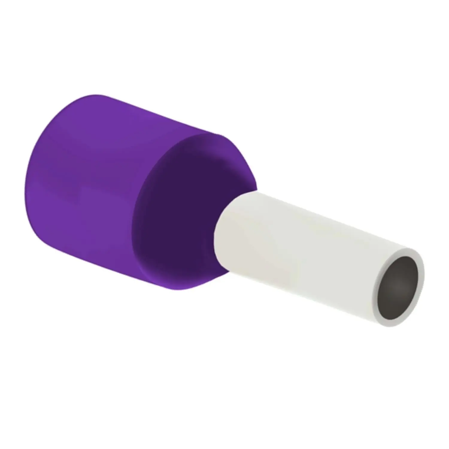 Produktfoto 1 von Aderendhülsen DIN 46228 Teil 4 isoliert, Größe N, Farbe Kodierung DIN Querschnitt 0,25mm² violett