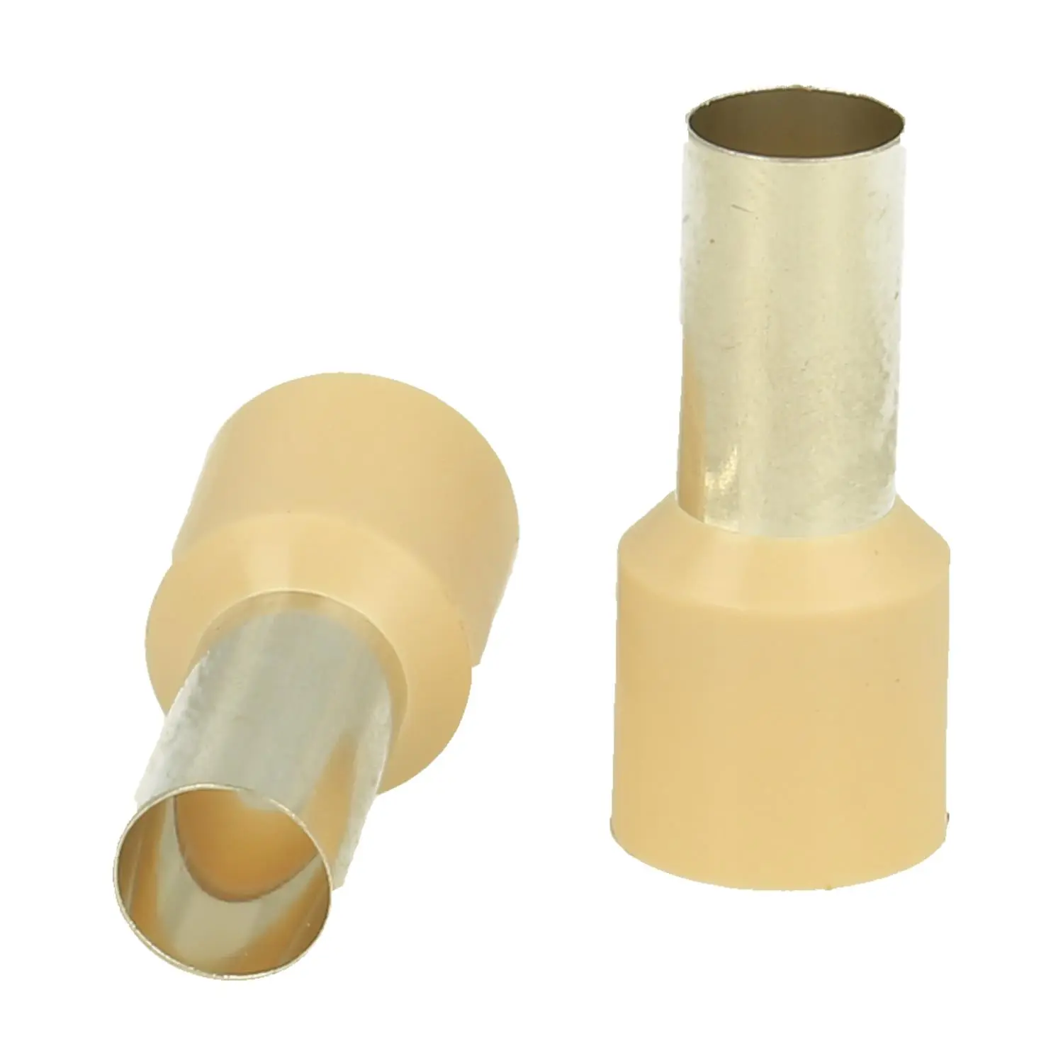 Produktfoto 1 von Aderendhülsen DIN 46228 Teil 4 isoliert, Größe N, Farbe Kodierung WE Querschnitt 35mm² beige