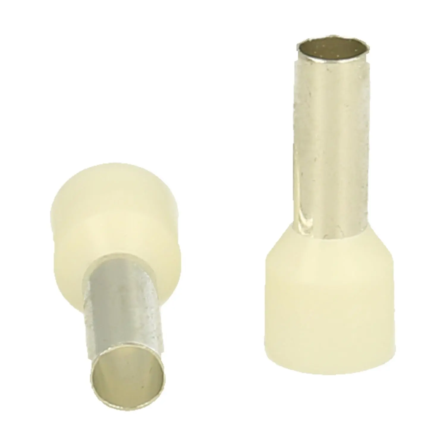 Produktfoto 1 von Aderendhülsen DIN 46228 Teil 4 isoliert, Größe N, Farbe Kodierung WE Querschnitt 10mm² elfenbein