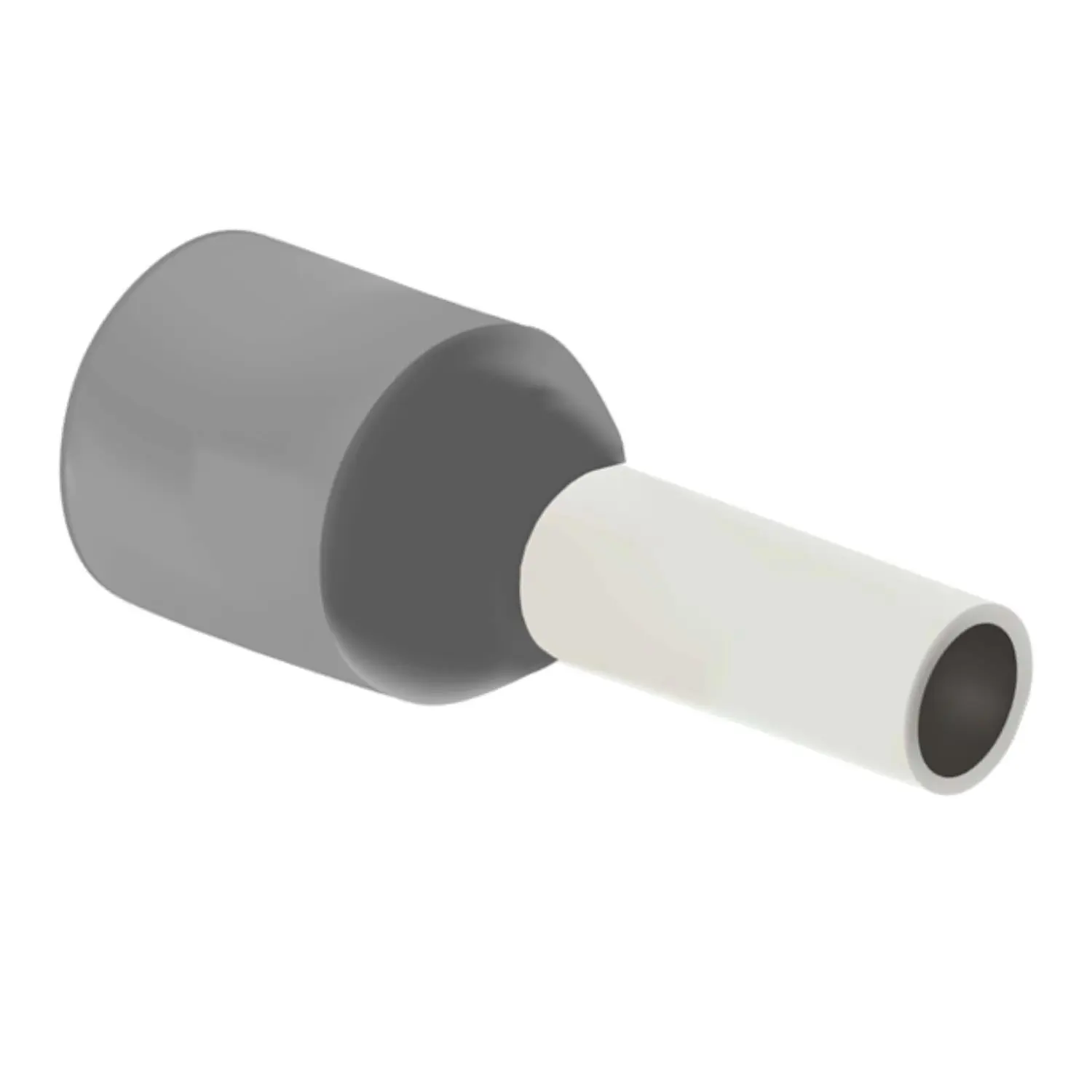 Produktfoto 1 von Aderendhülsen DIN 46228 Teil 4 isoliert, Größe N, Farbe Kodierung DIN Querschnitt 0,75mm² grau