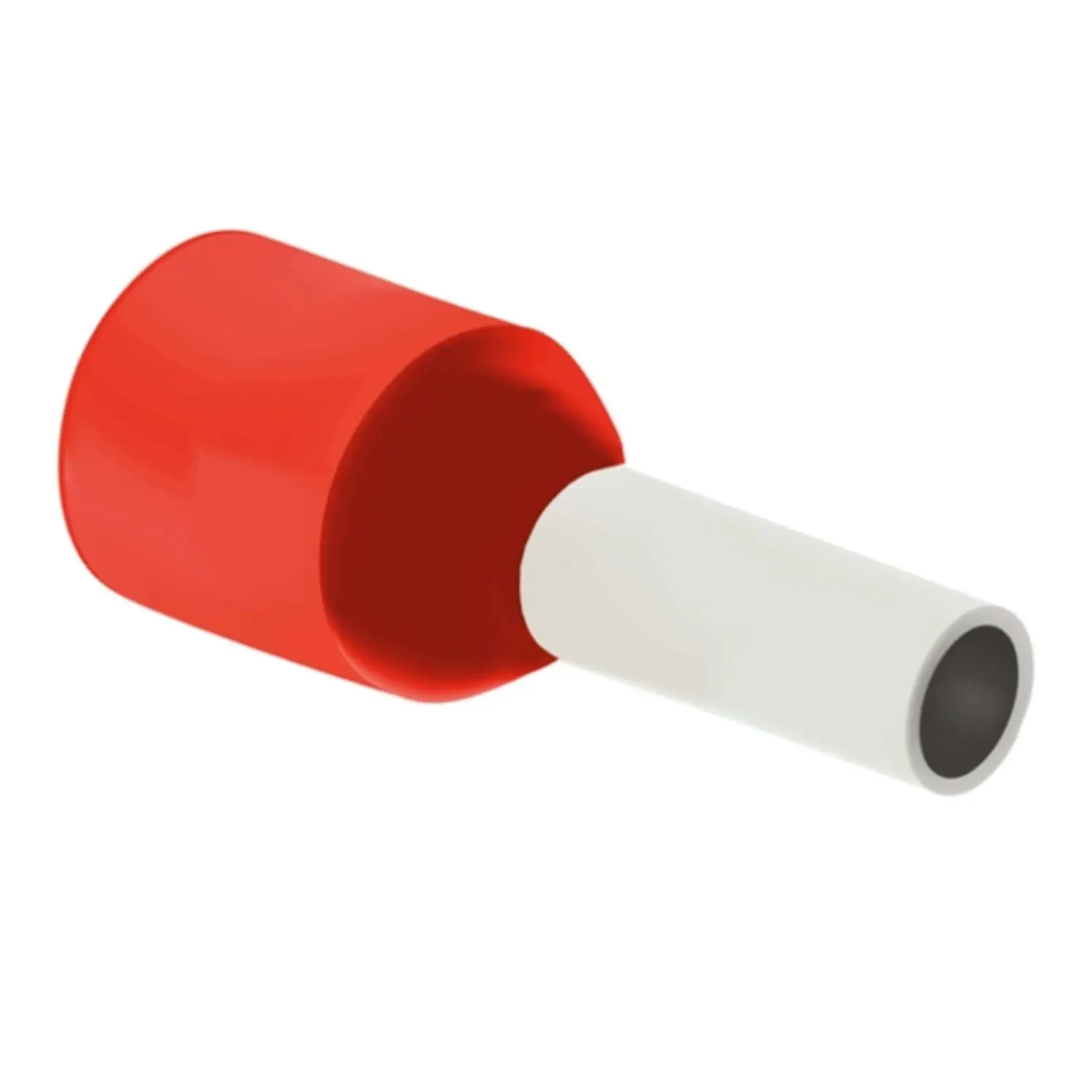 Produktfoto 1 von Aderendhülsen DIN 46228 Teil 4 isoliert, Größe N, Farbe Kodierung DIN Querschnitt 1mm² rot