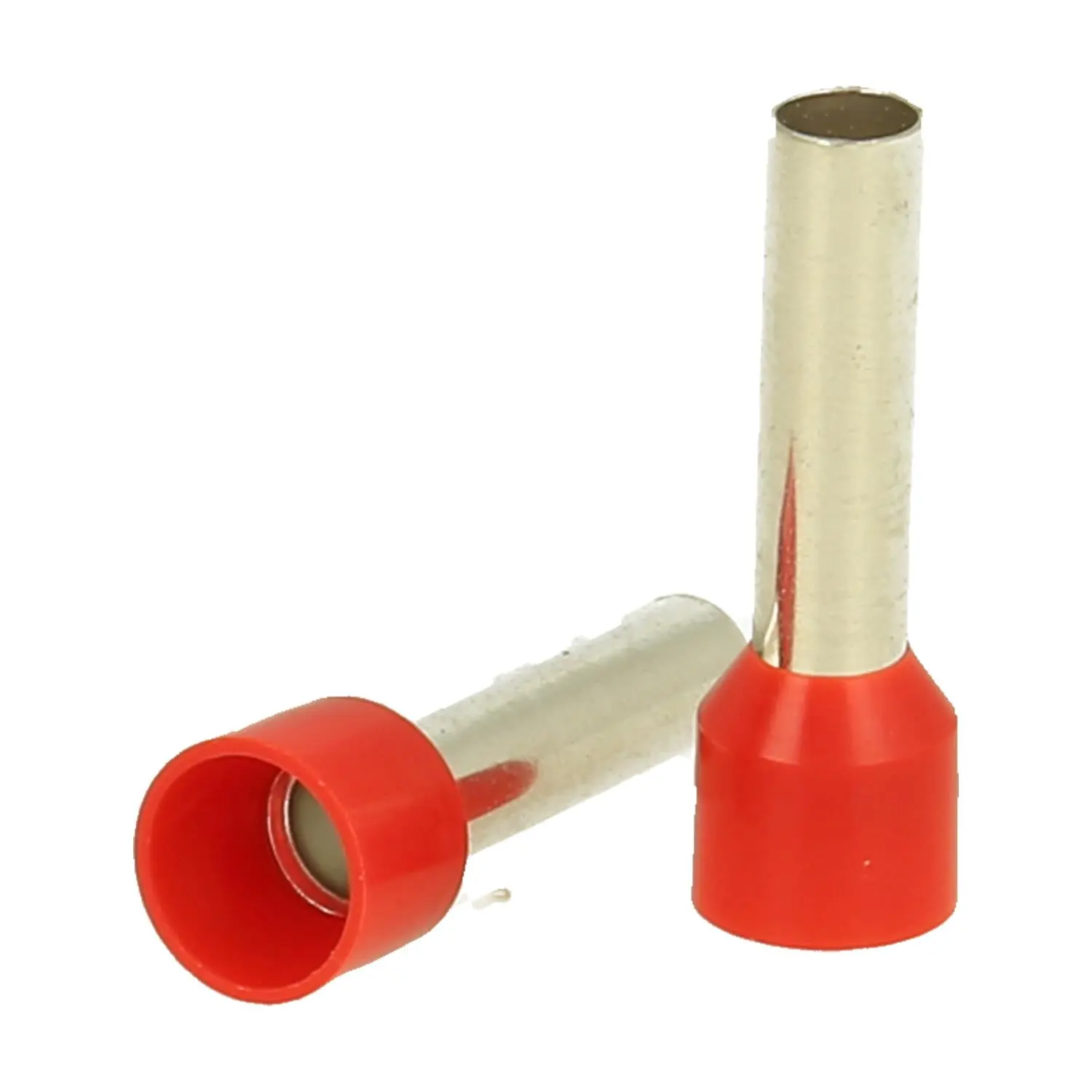 Produktfoto 1 von Aderendhülsen DIN 46228 Teil 4 isoliert, Größe L, Farbe Kodierung DIN Querschnitt 10mm² rot