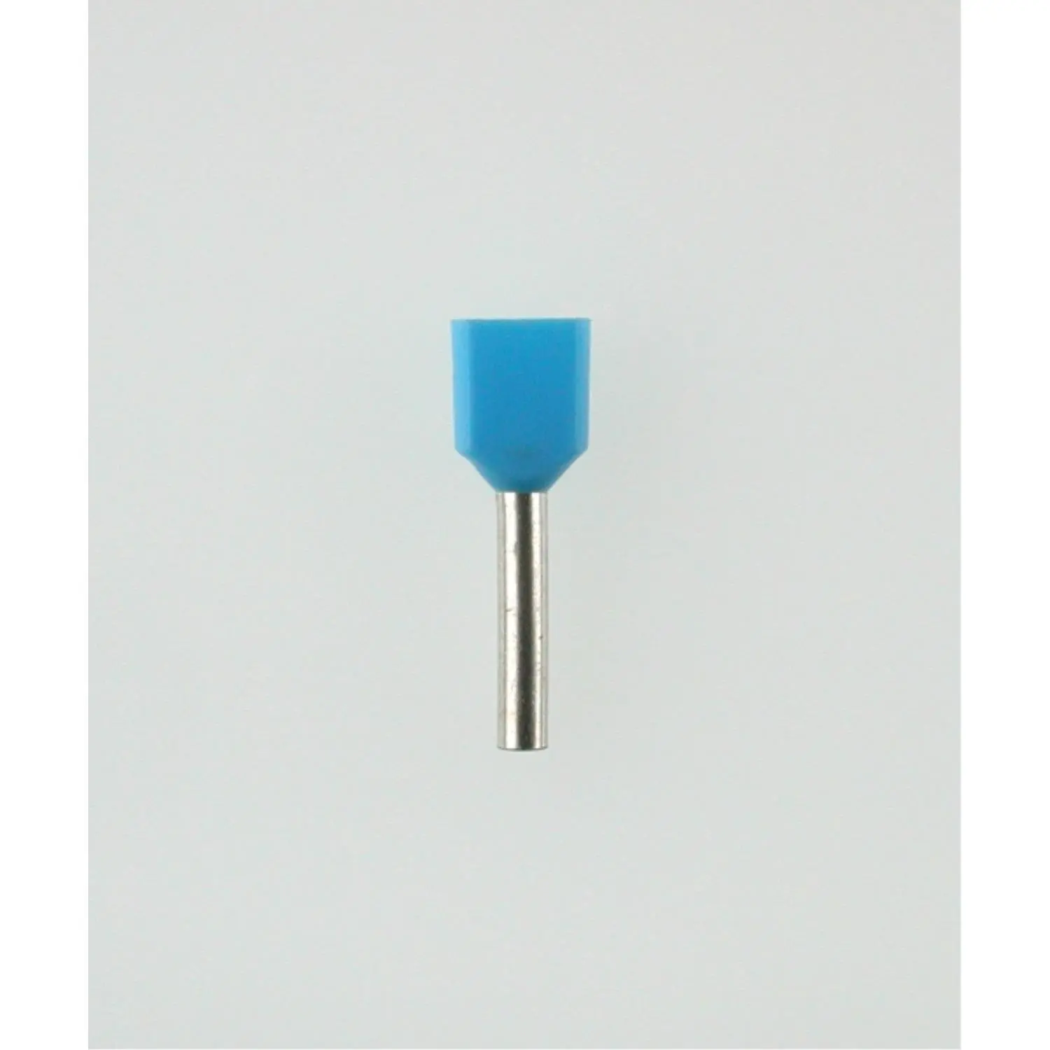 Produktfoto 1 von TWIN-Aderendhülsen isoliert, Größe L, Farbe Kodierung TM Querschnitt 2x 0,75mm² hellblau