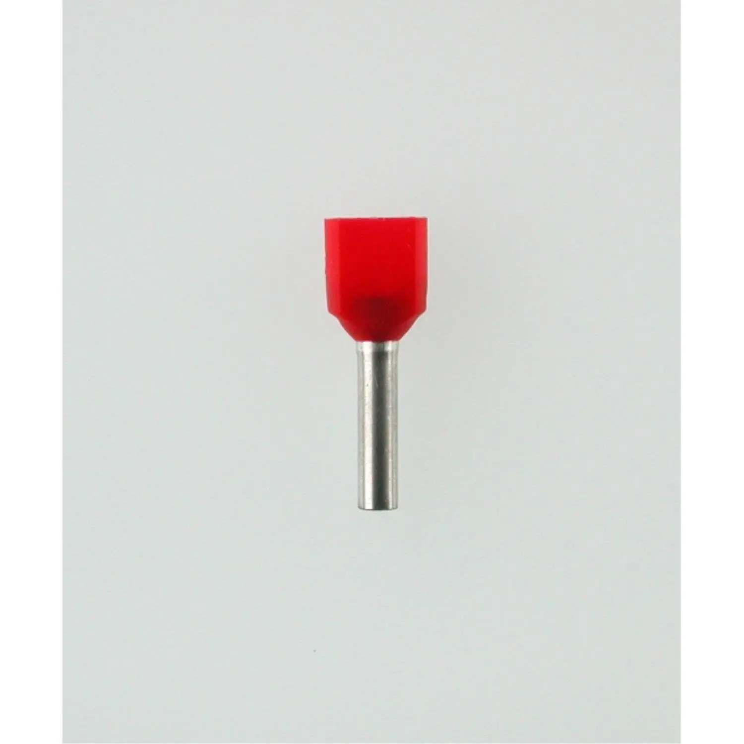 Produktfoto 1 von TWIN-Aderendhülsen isoliert, Größe L, Farbe Kodierung DIN Querschnitt 2x 1mm² rot