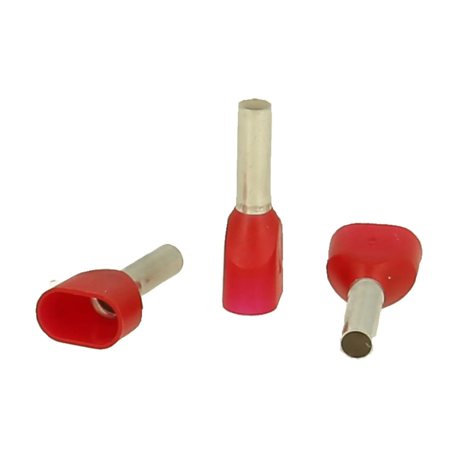 Produktfoto 1 von TWIN-Aderendhülsen isoliert, Größe N, Farbe Kodierung WE Querschnitt 2x 1,5mm² rot