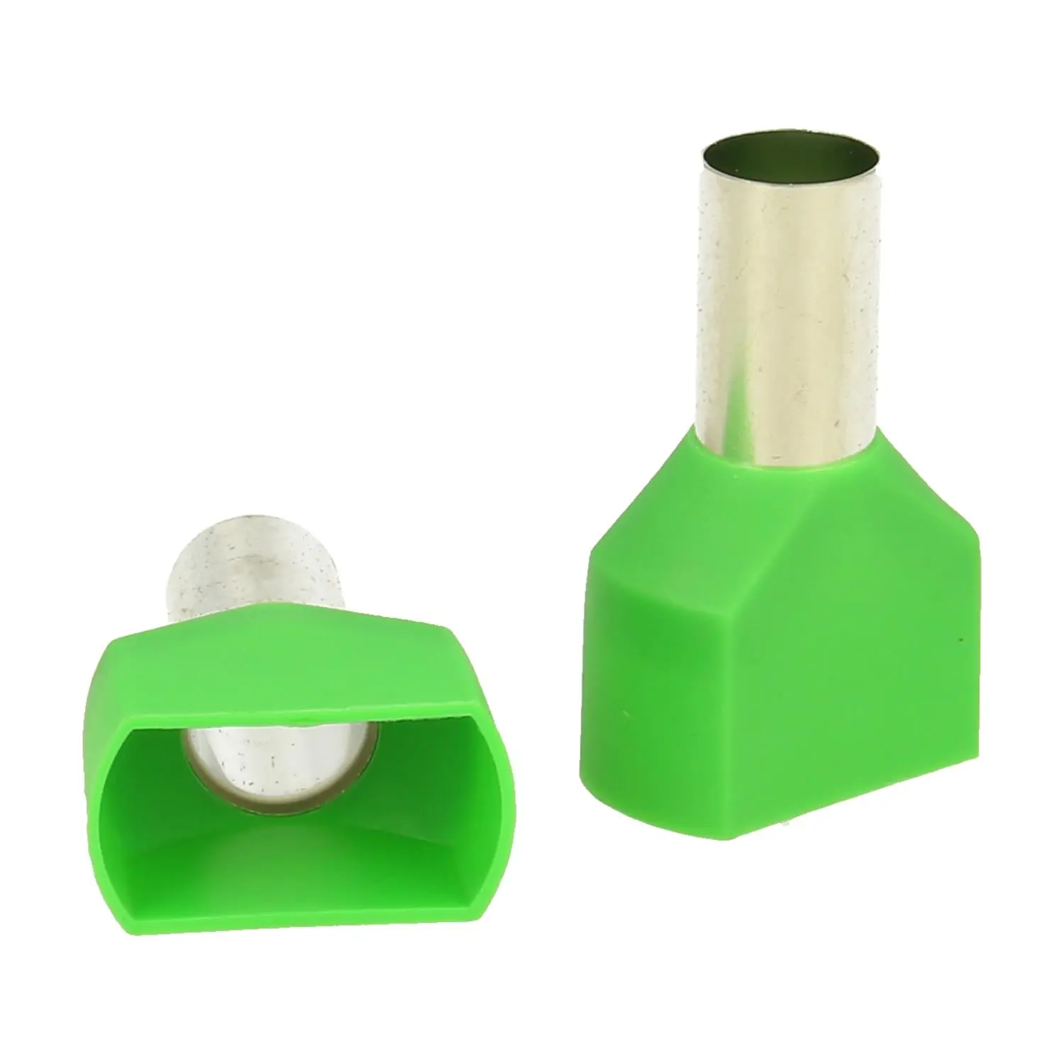 Produktfoto 1 von TWIN-Aderendhülsen isoliert, Größe N, Farbe Kodierung WE Querschnitt 2x 16mm² grün