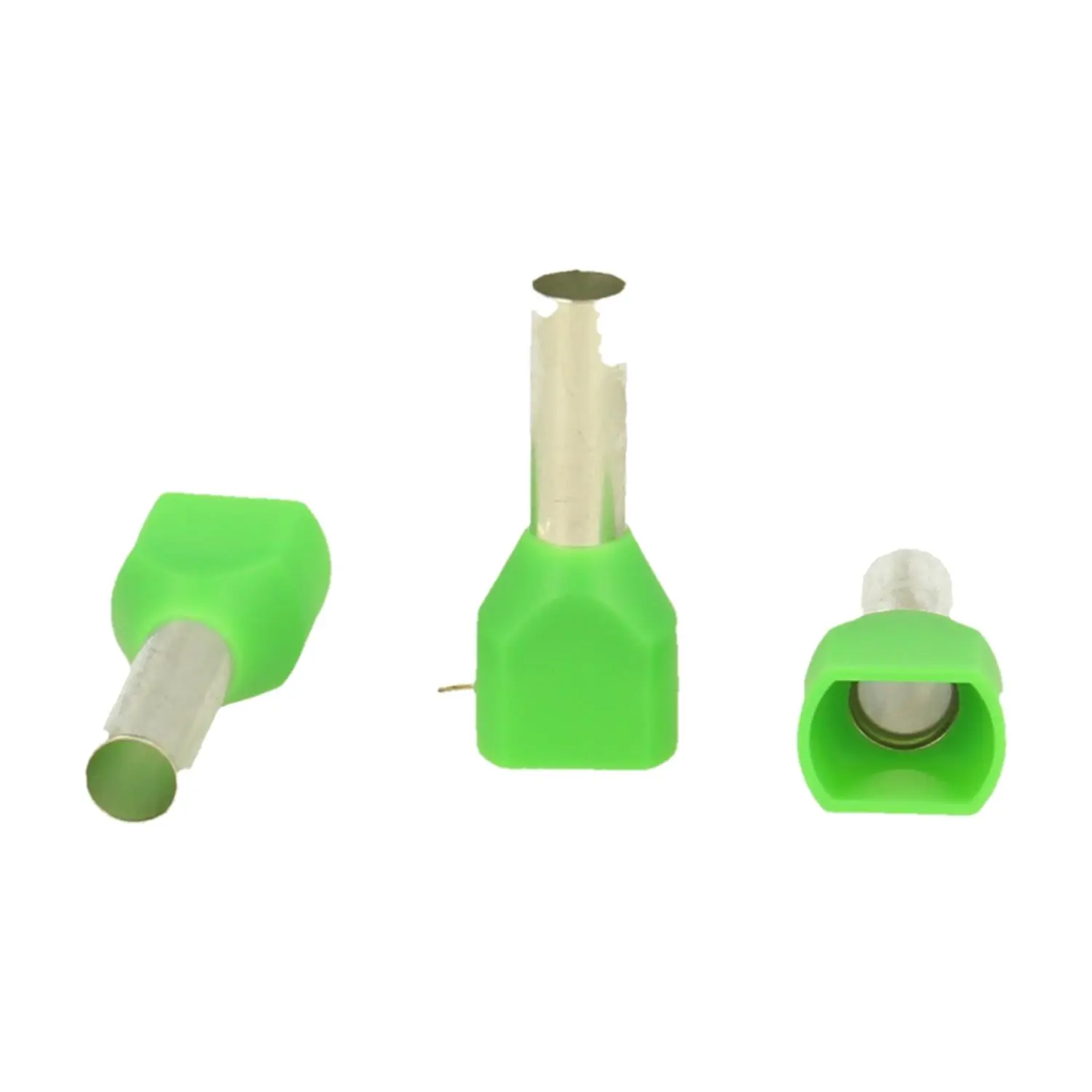 TWIN-Aderendhülsen isoliert, Größe N, Farbe Kodierung TM Querschnitt 2x 6mm² grün