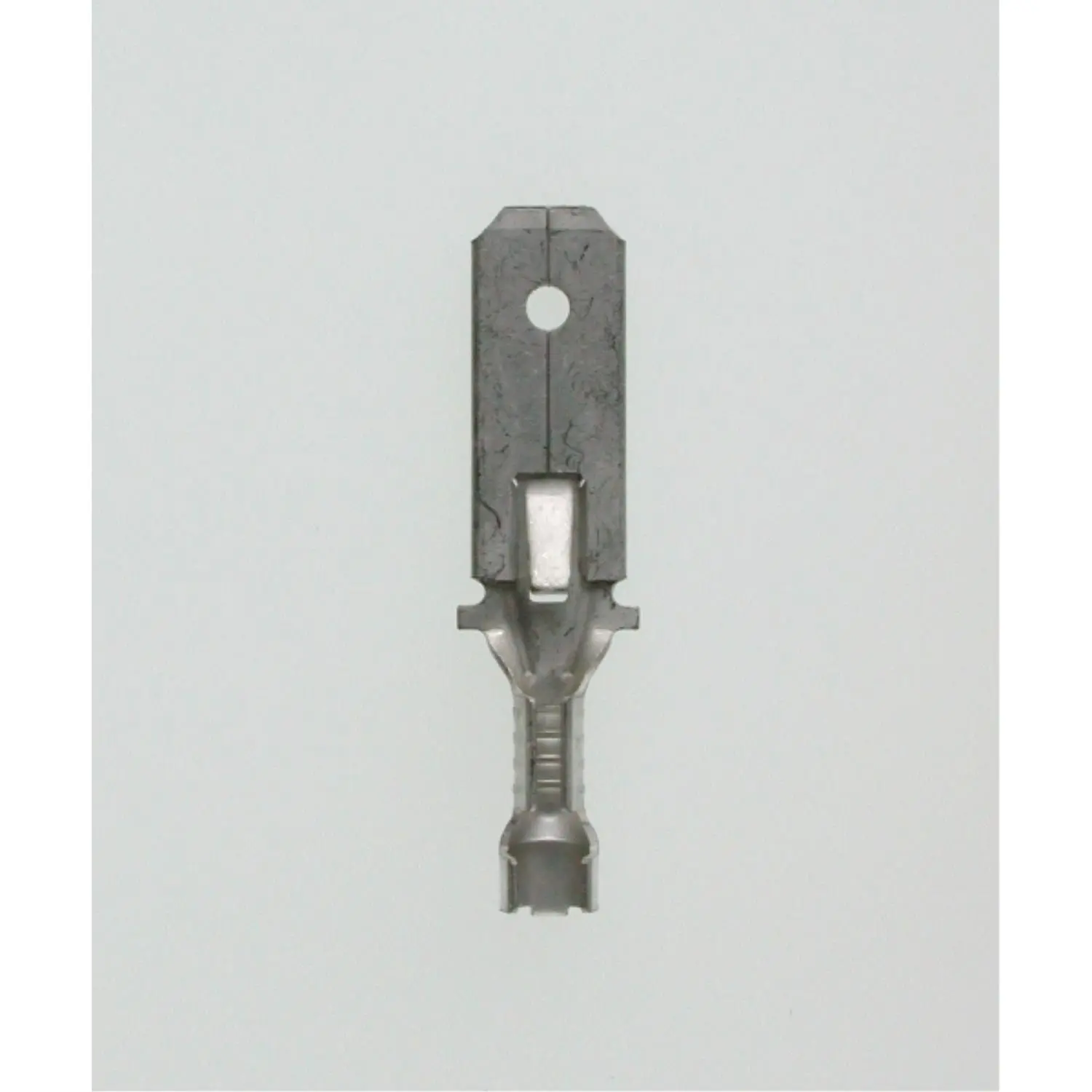 Produktfoto 1 von Flachstecker, Steckgröße 6,3 x 0,8mm unisoliert, mit Rastzunge Querschnitt 1,5mm² - 2,5mm²