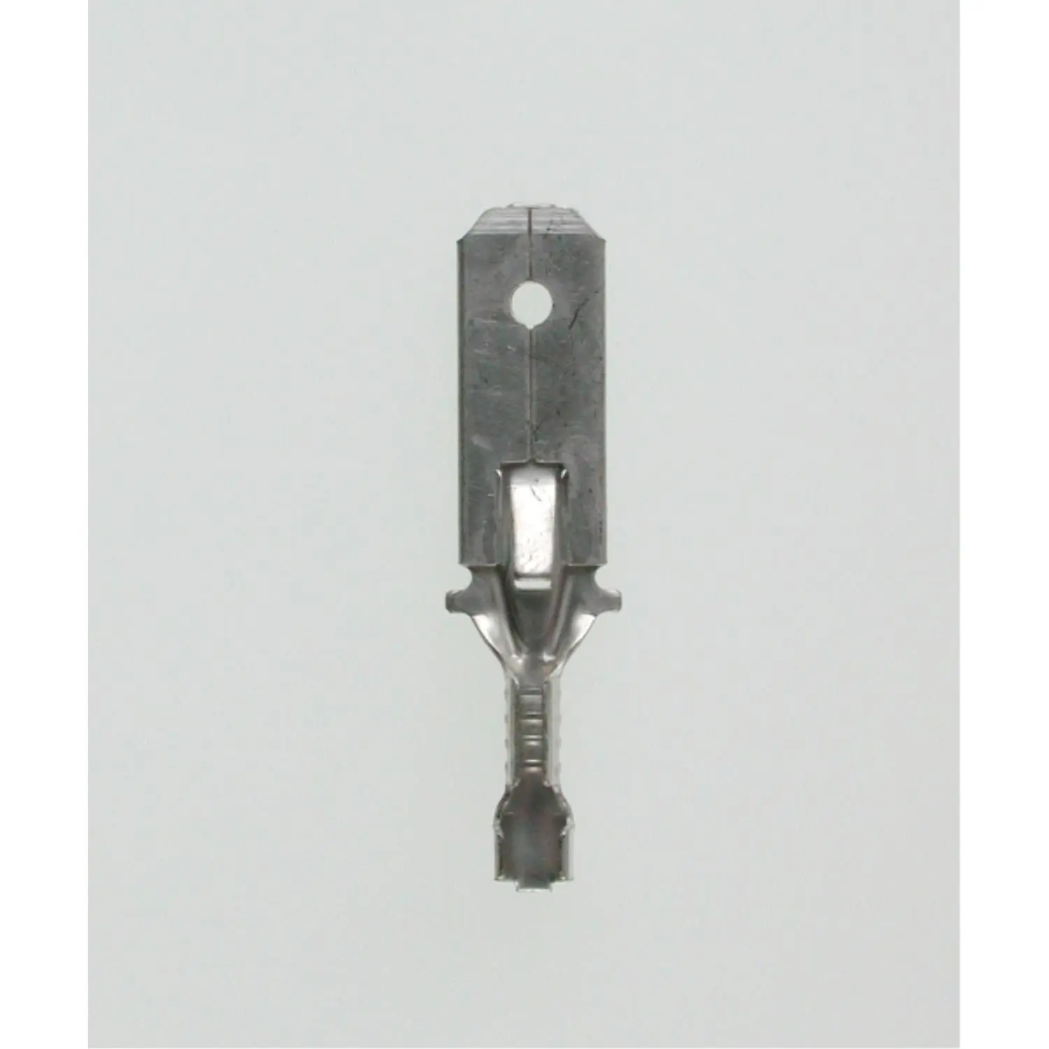 Produktfoto 1 von Flachstecker, Steckgröße 6,3 x 0,8mm unisoliert, mit Rastzunge Querschnitt 0,5mm² - 1mm²