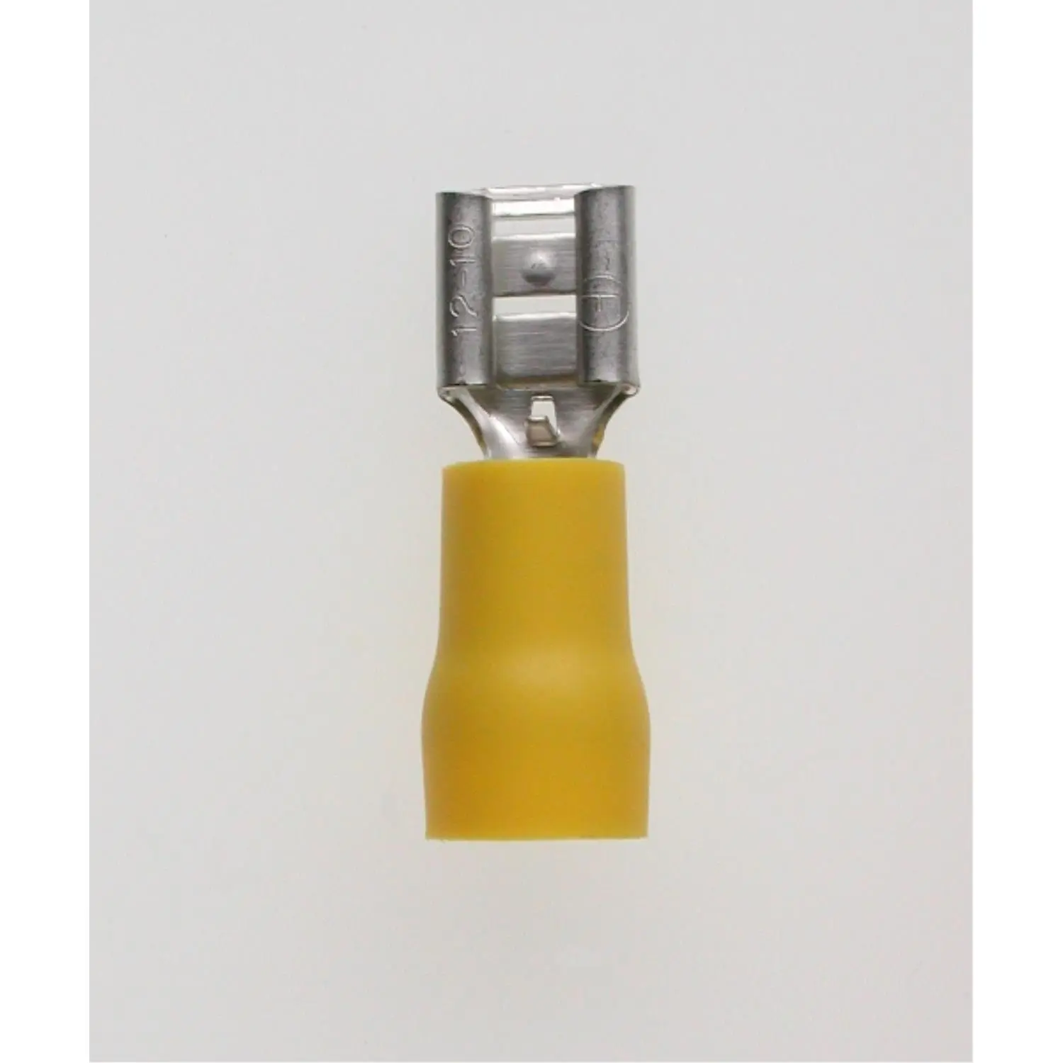 Produktfoto 1 von Flachsteckhülsen DIN 46245, Steckgröße 6,3 x 0,8mm isoliert, mit Isolationscrimp Querschnitt 4mm² - 6mm² gelb