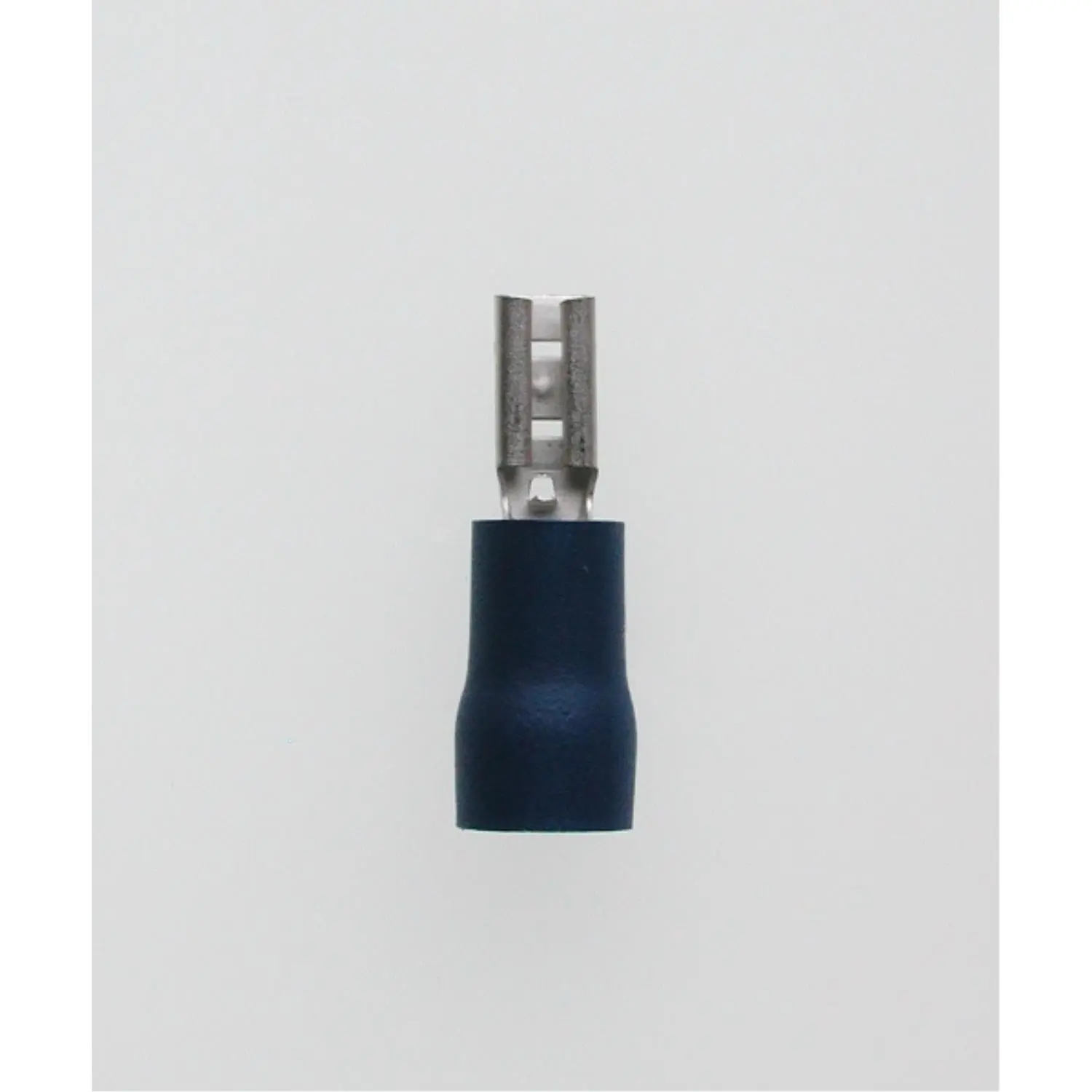 Produktfoto 1 von Flachsteckhülsen DIN 46245, Steckgröße 2,8 x 0,8mm isoliert, mit Isolationscrimp Querschnitt 1,5mm² - 2,5mm² blau
