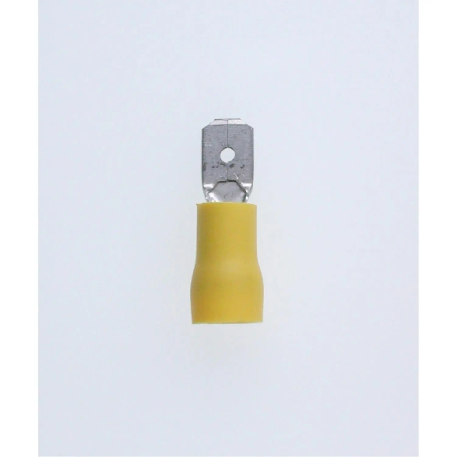 Produktfoto 1 von Flachstecker, Steckgröße 6,3 x 0,8mm isoliert, mit Isolationscrimp, ohne Rastzunge Querschnitt 4mm² - 6mm² gelb