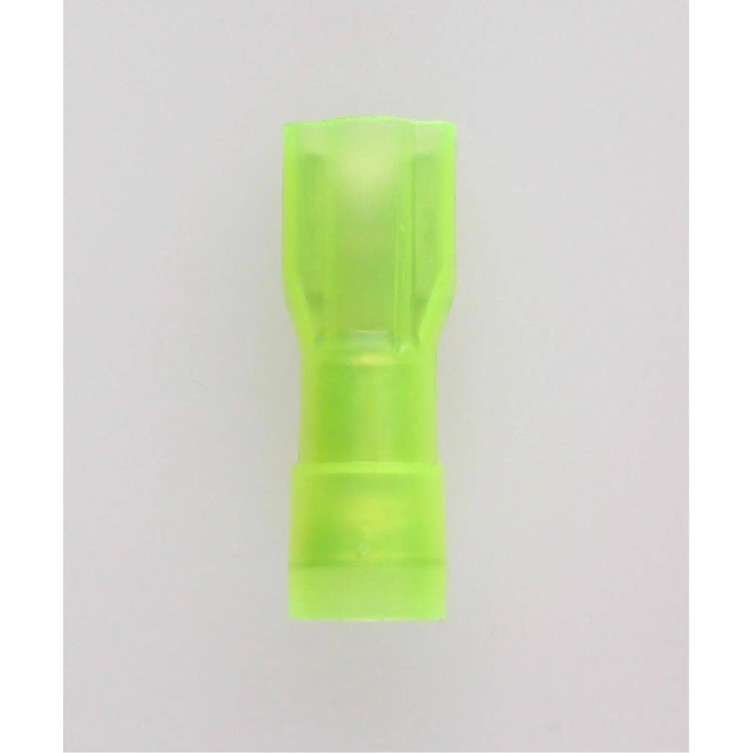 Produktfoto 1 von Flachsteckhülsen, Steckgröße 6,3 x 0,8mm vollisoliert, mit Isolationscrimp Querschnitt 4mm² - 6mm² gelb, transparent