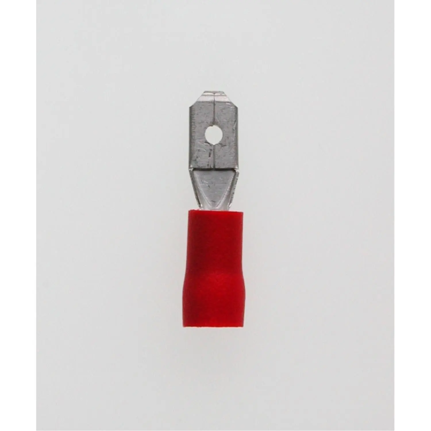 Produktfoto 1 von Flachstecker, Steckgröße 4,8 x 0,8mm isoliert, mit Isolationscrimp, ohne Rastzunge Querschnitt 0,5mm² - 1,5mm² rot