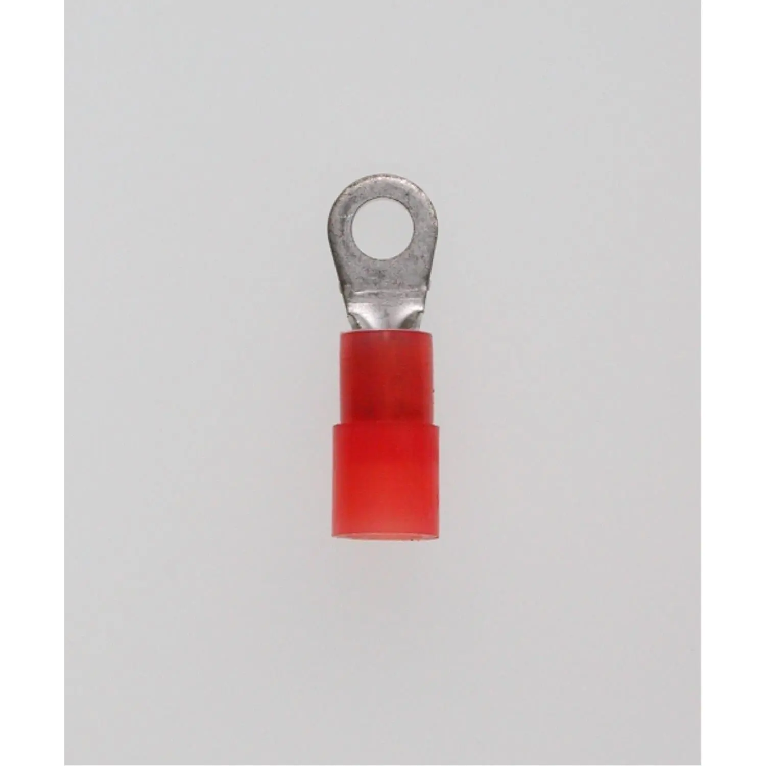 Produktfoto 1 von Quetschkabelschuh DIN 46237 isoliert, Ringform Querschnitt 0,5mm² - 1,5mm² rot, transparent