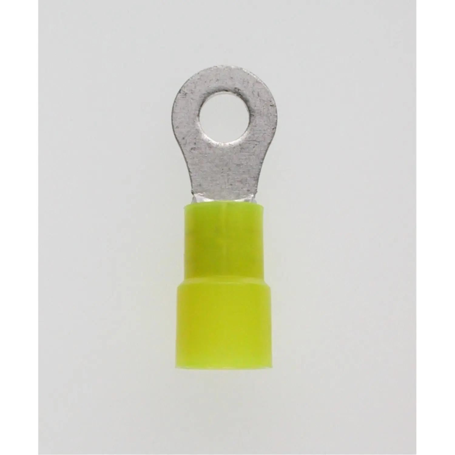 Produktfoto 1 von Quetschkabelschuh DIN 46237 isoliert, Ringform Querschnitt 4mm² - 6mm² gelb, transparent