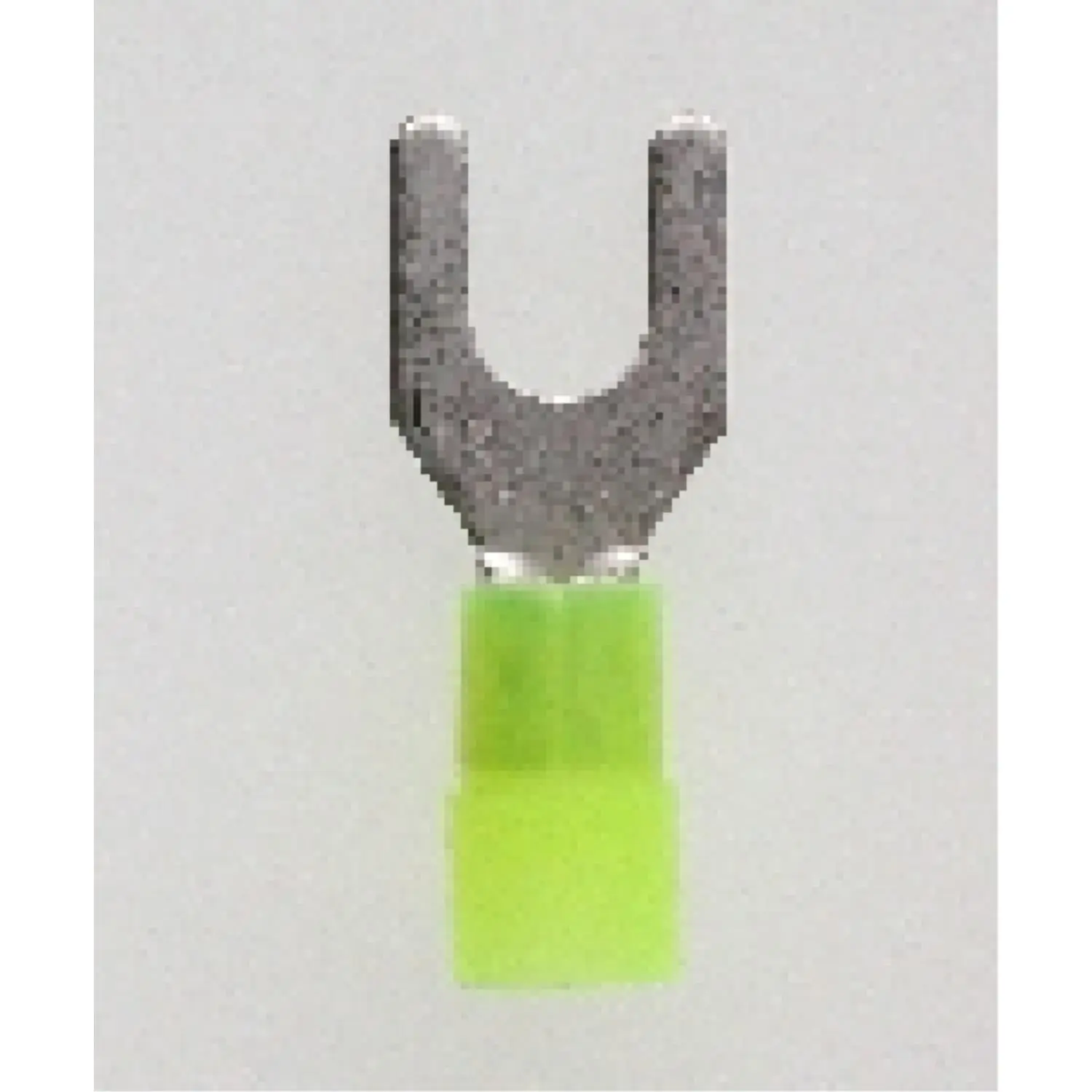 Produktfoto 1 von Quetschkabelschuh DIN 46237 isoliert, Gabelform Querschnitt 4mm² - 6mm² gelb, transparent