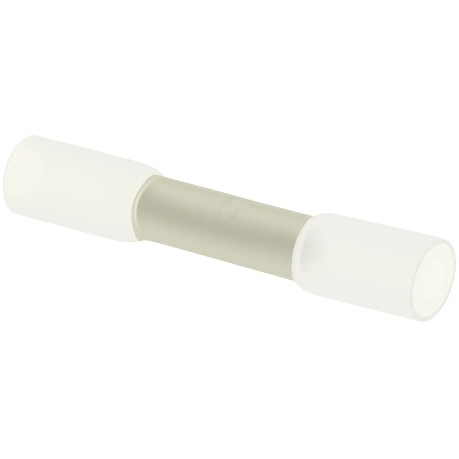 Produktfoto 1 von Stoßverbinder mit Schrumpfschlauch isoliert, Farbe Kodierung DIN Querschnitt 0,2mm² - 0,5mm² transparent