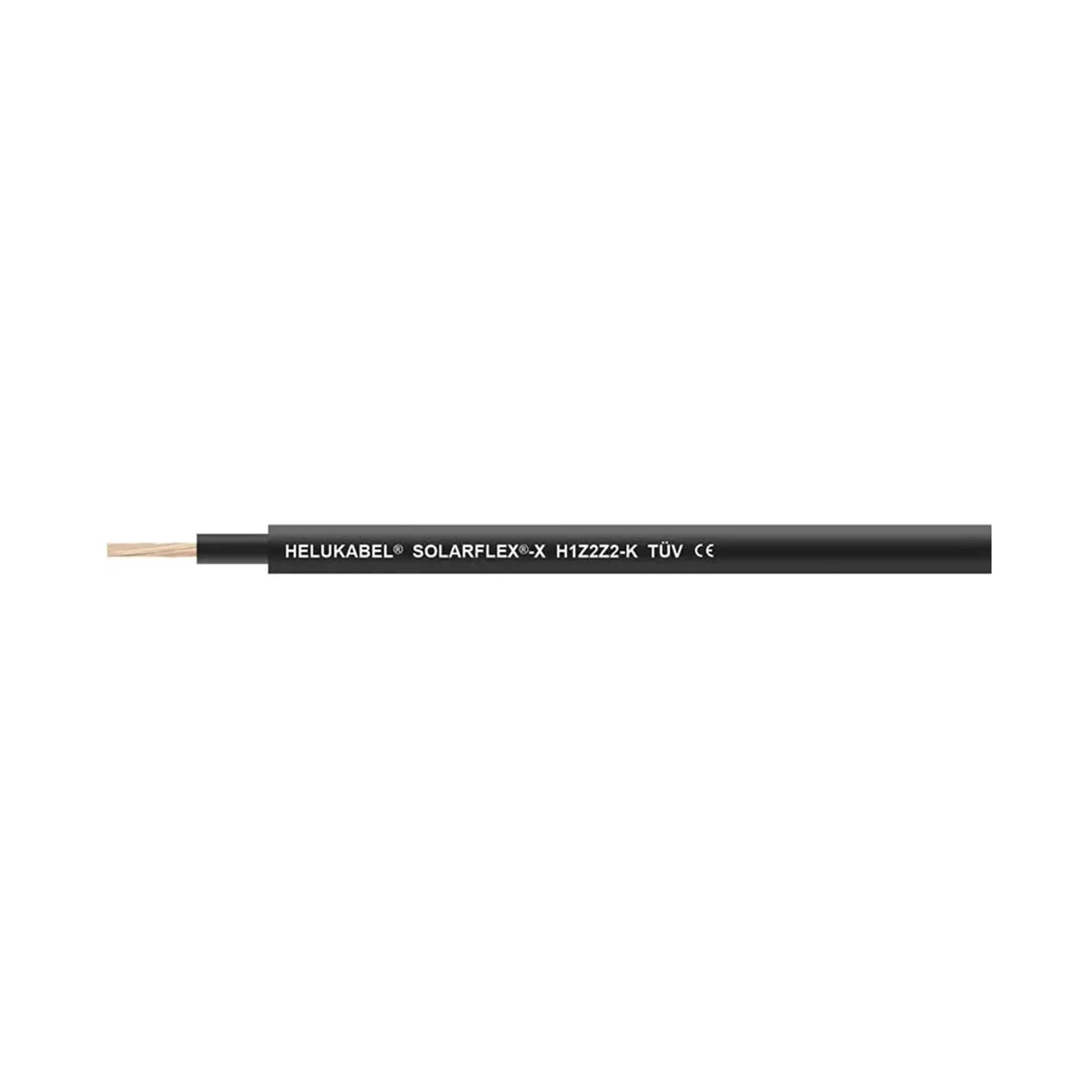 Produktfoto 1 von 11022067 HELU KABEL H1Z2Z2-K schwarz 1X16mm² AWG6 Leitung für Photovoltaiksysteme AD 7,7mm - 8,5mm Prüfspannung 6500V