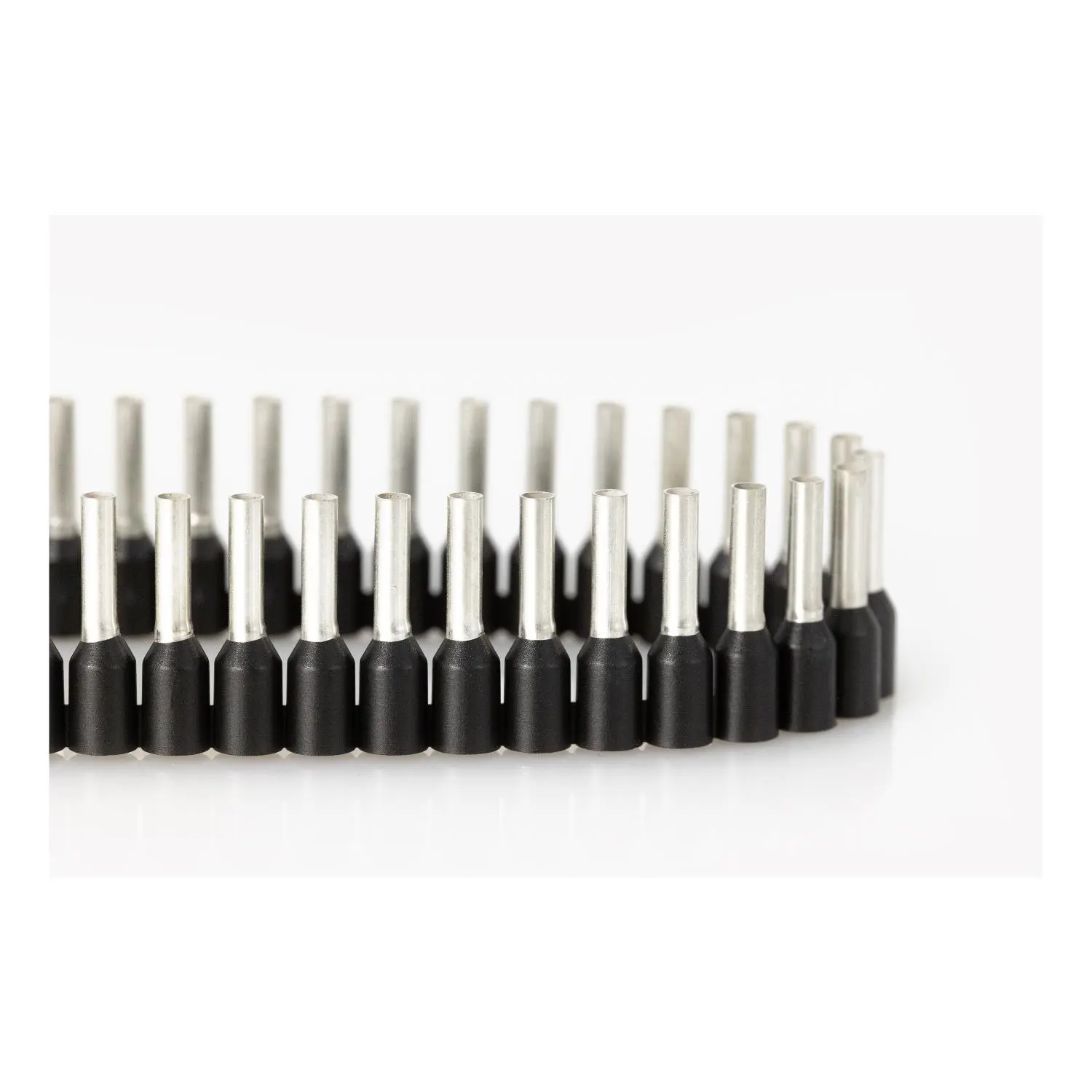 Produktfoto 1 von 60115 JOKARI Aderendhülsen Bandware isoliert, Farbe Kodierung DIN Querschnitt 1,5mm² schwarz