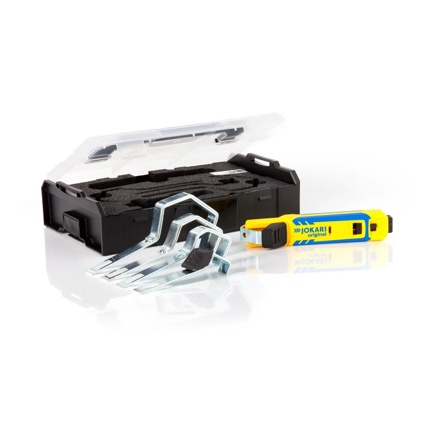Produktfoto 1 von 71000 JOKARI Abisoliermesser System 4-70 Set für Rundkabel passend für Rundkabel Außendurchmesser 8,0 - 28,0mm