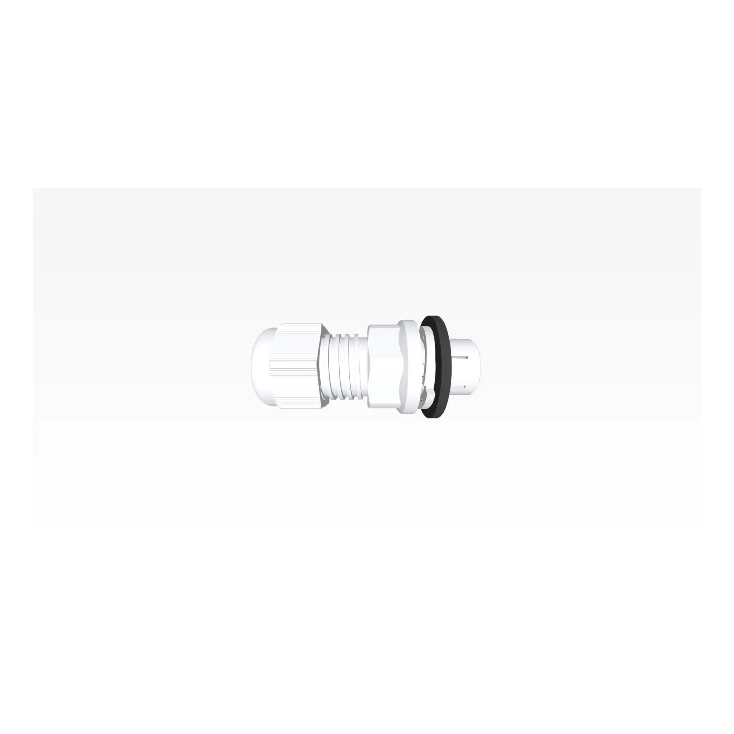 Produktfoto 1 von Verschraubung Click einrastend Polyamid (PA) Farbe lichtgrau RAL 7035