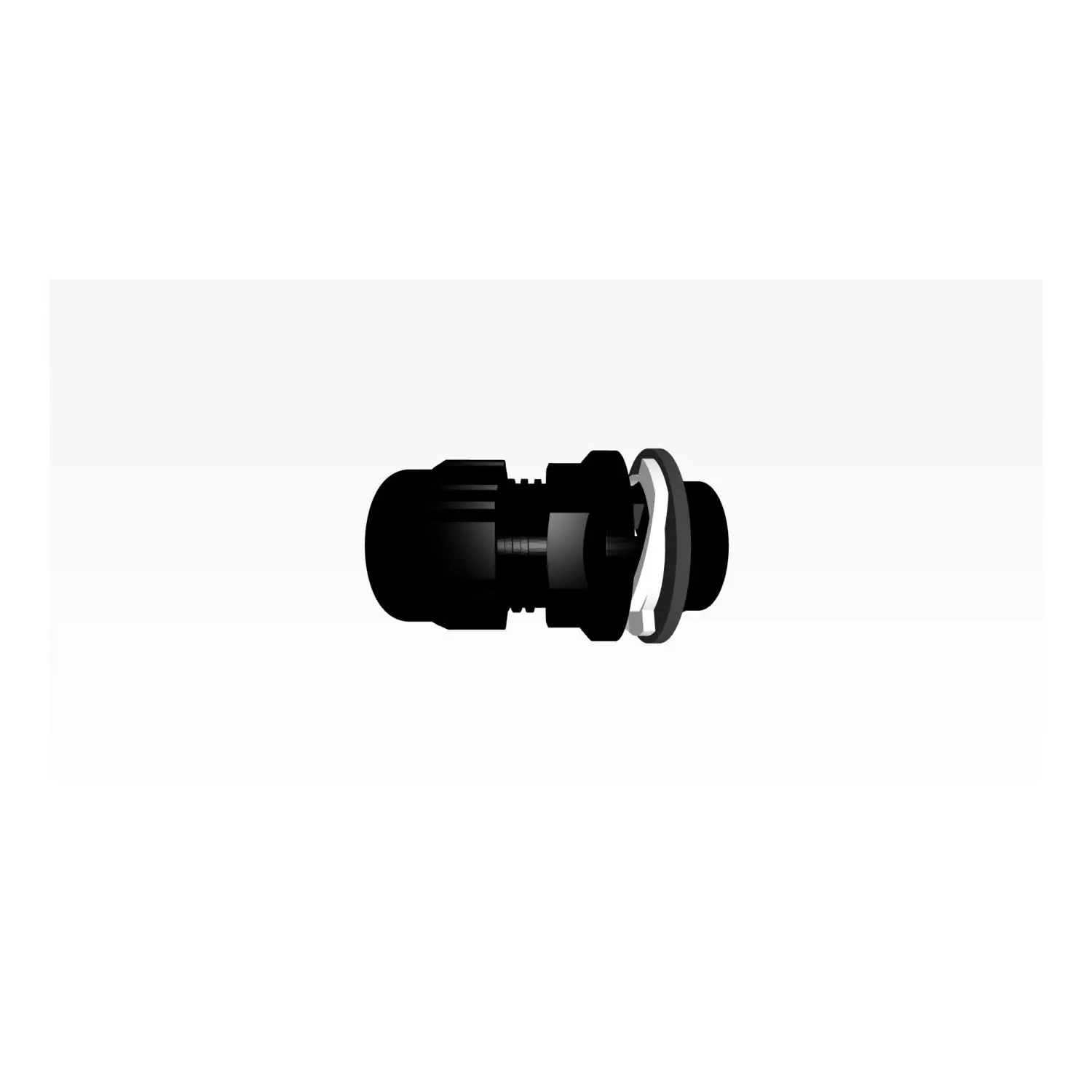 Produktfoto 1 von Verschraubung Click einrastend Polyamid (PA) Farbe tiefschwarz RAL 9005